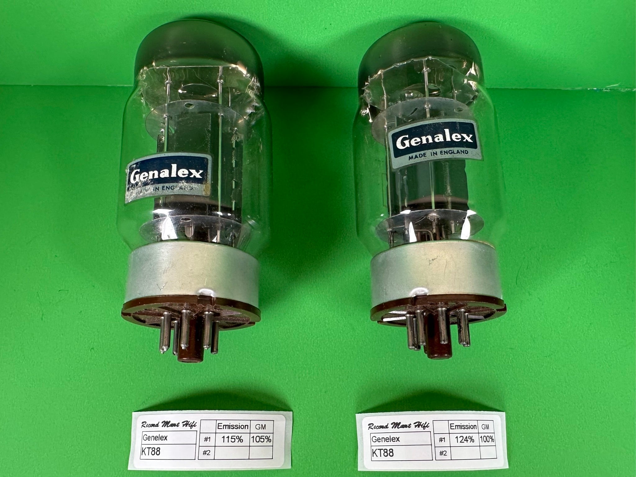 Genalex KT88 Tubes Pair Made in England Vintage
