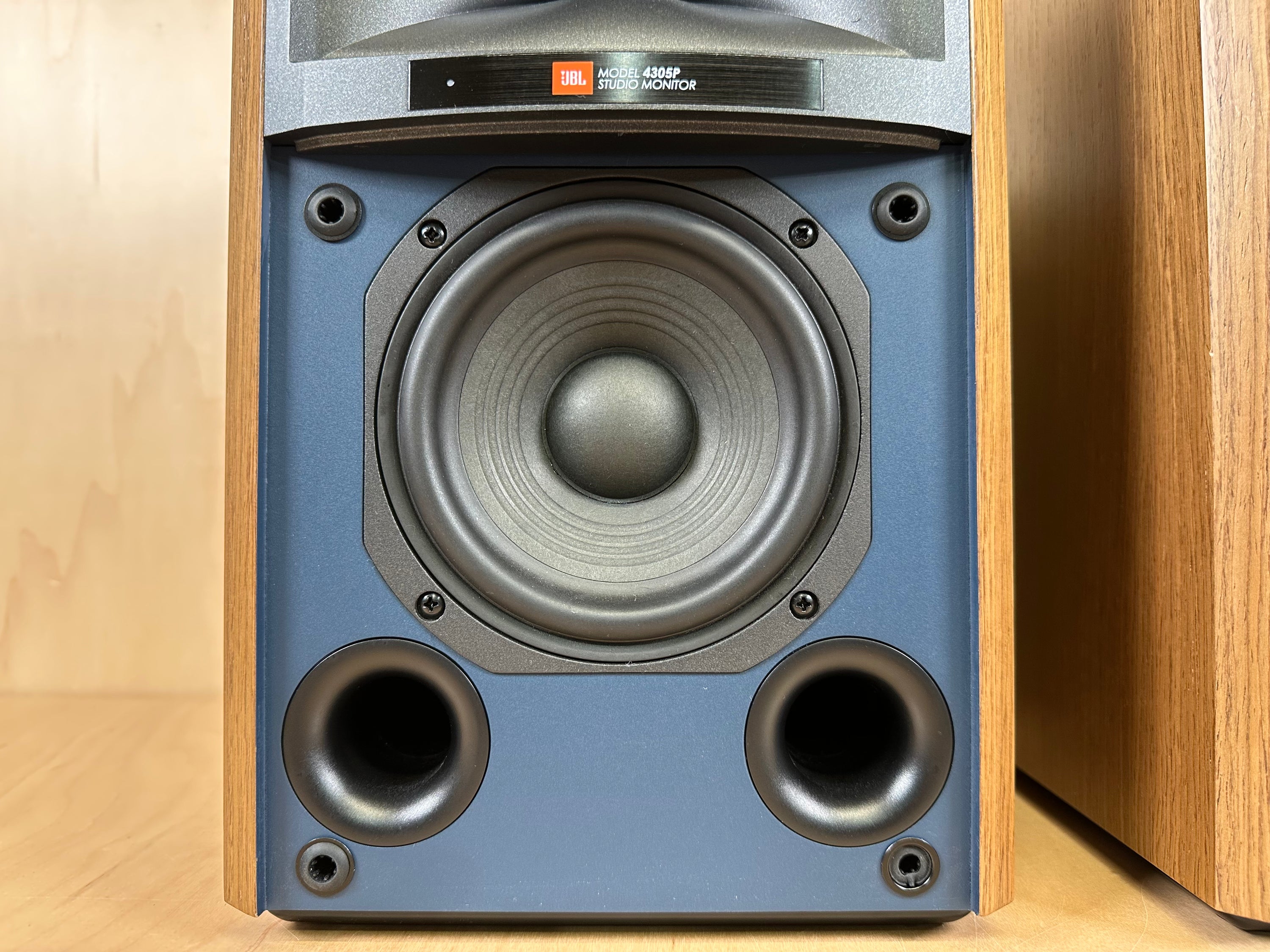 JBL 4305P Studio Monitors w/ Natural Walnut Finish