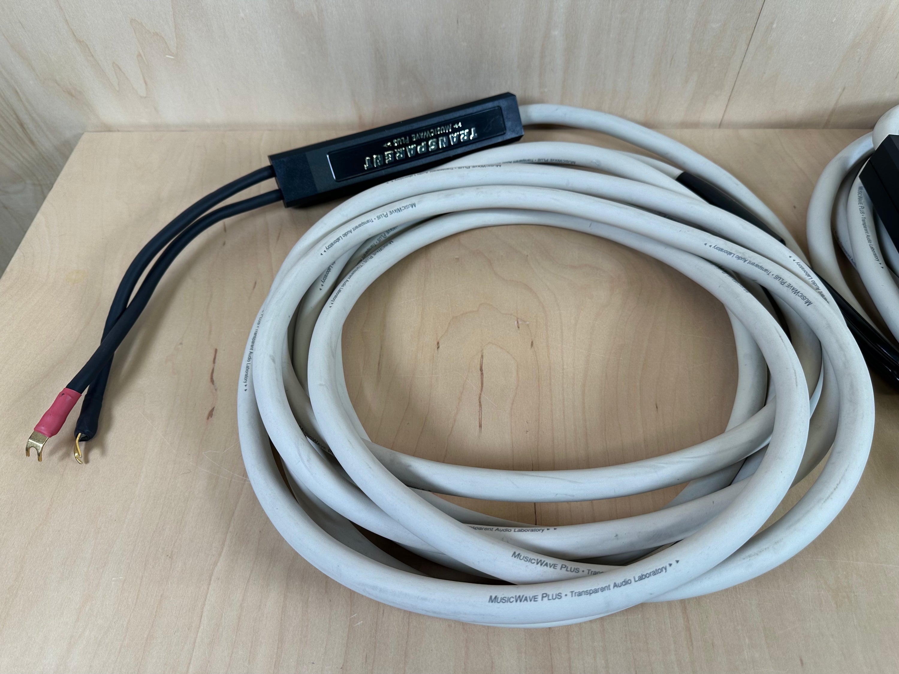Transparent Audio Musicwave Plus 25' Speaker Cables w/Spade Connectors