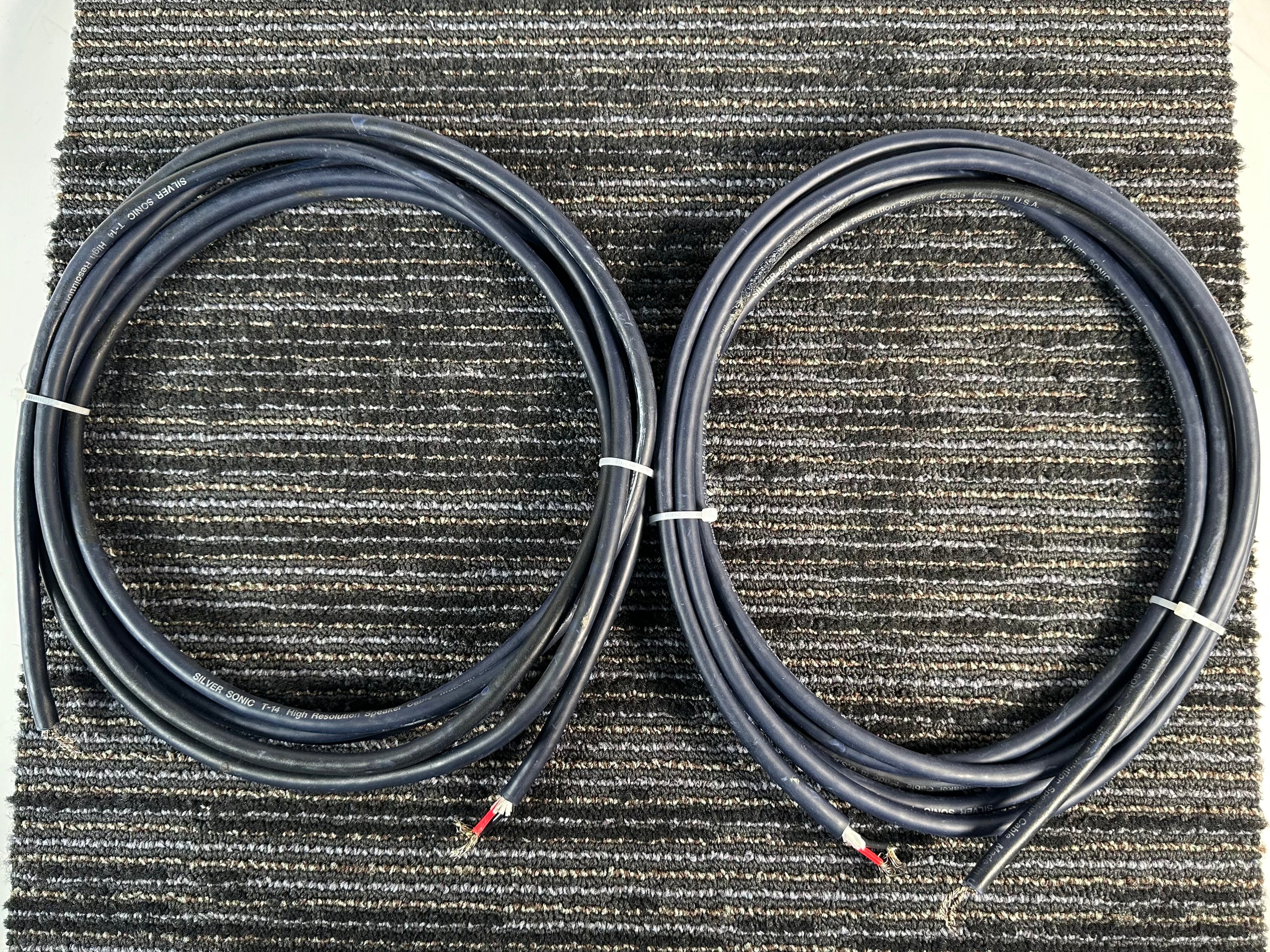 DH Labs Silver Sonic T-14 High Resolution Speaker Cables 13' pair