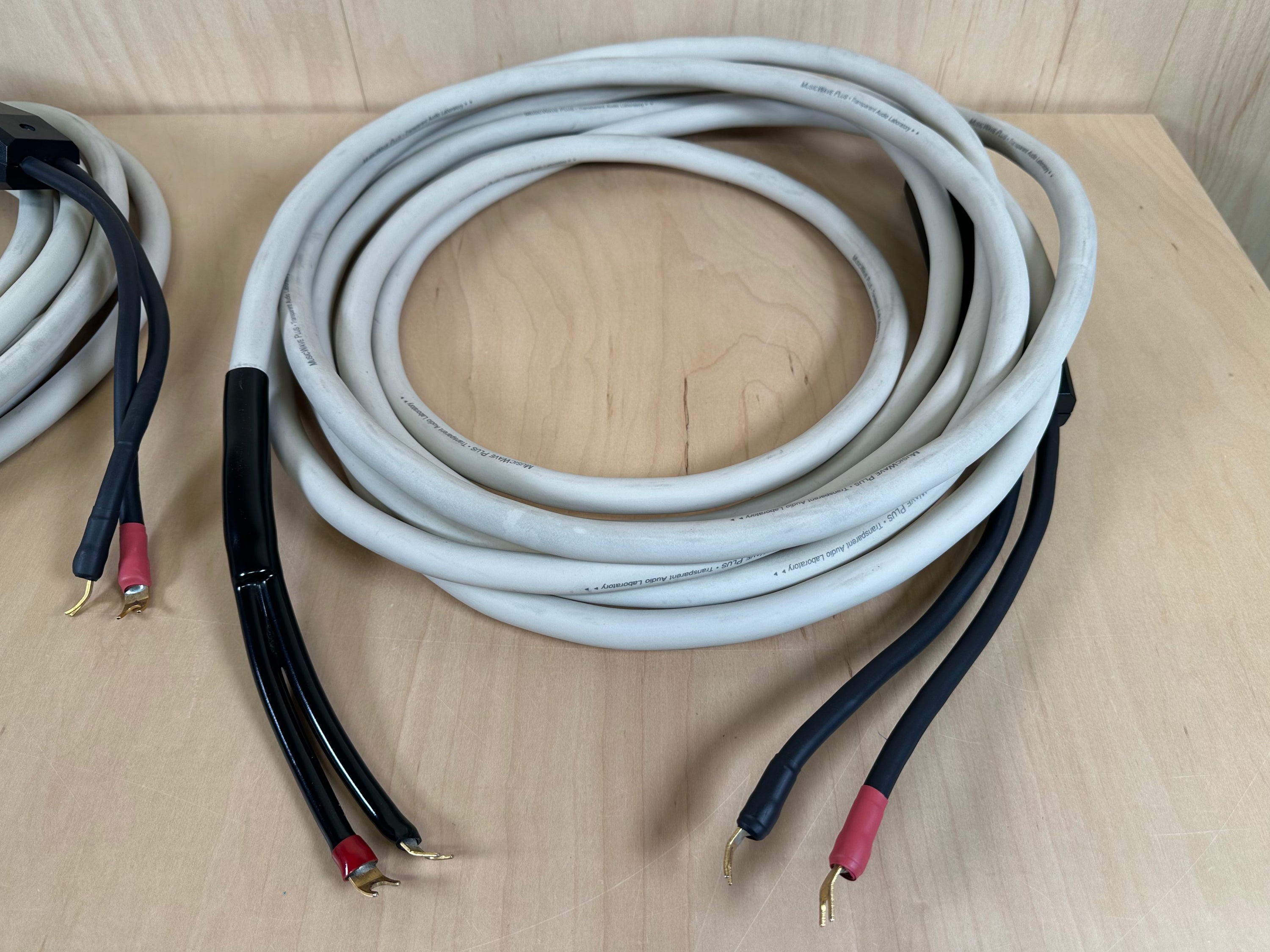 Transparent Audio Musicwave Plus 25' Speaker Cables w/Spade Connectors