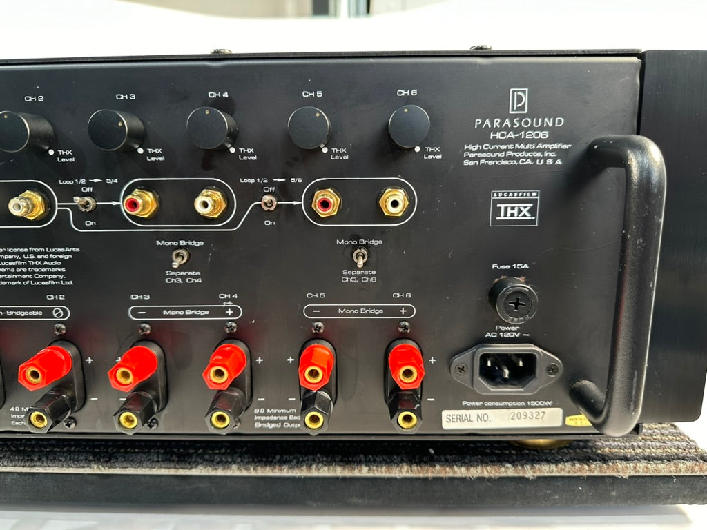 Parasound HCA-1206 High Current Six Channel Amplifier – Record