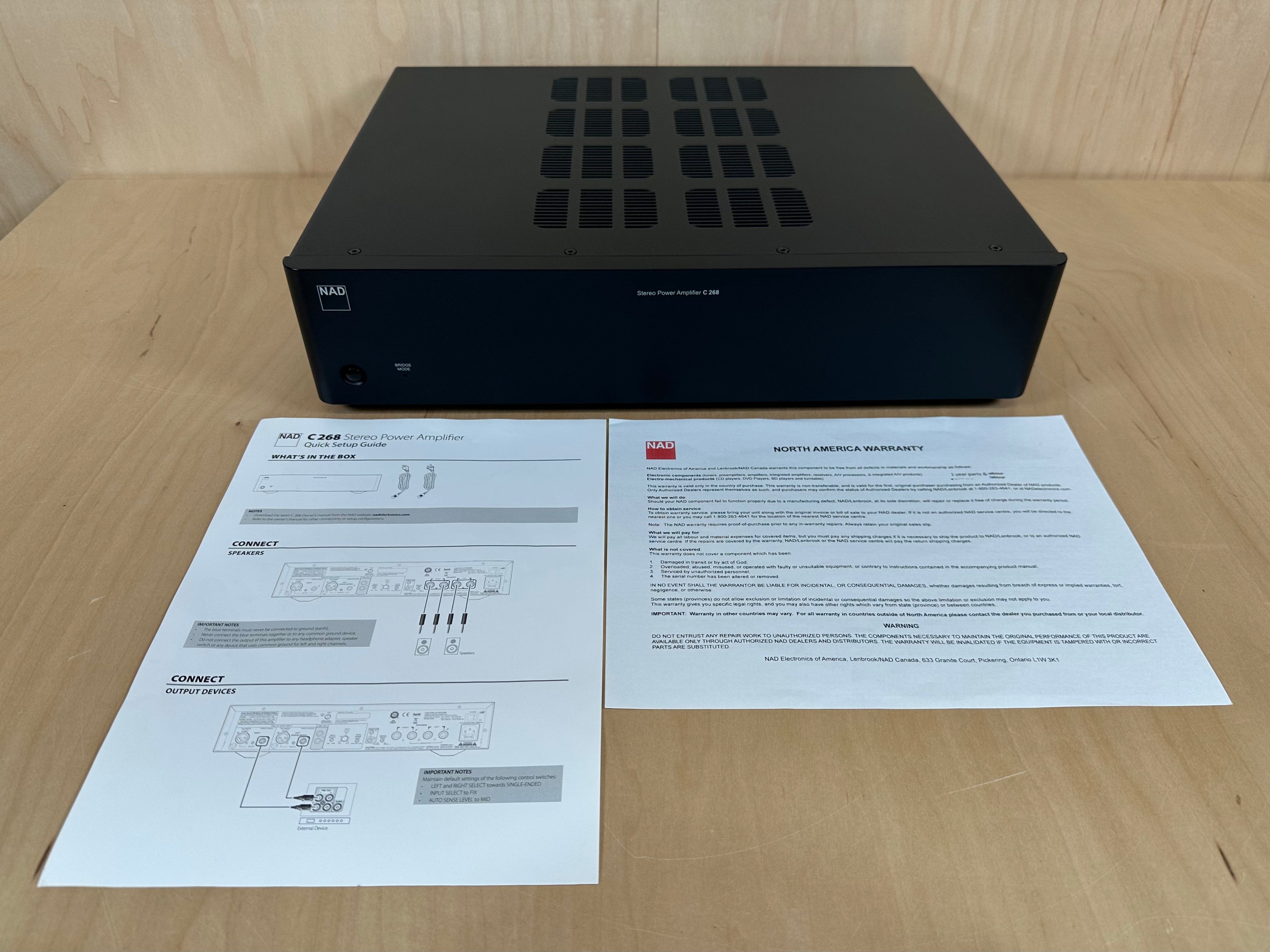 NAD C268 Stereo Amplifier