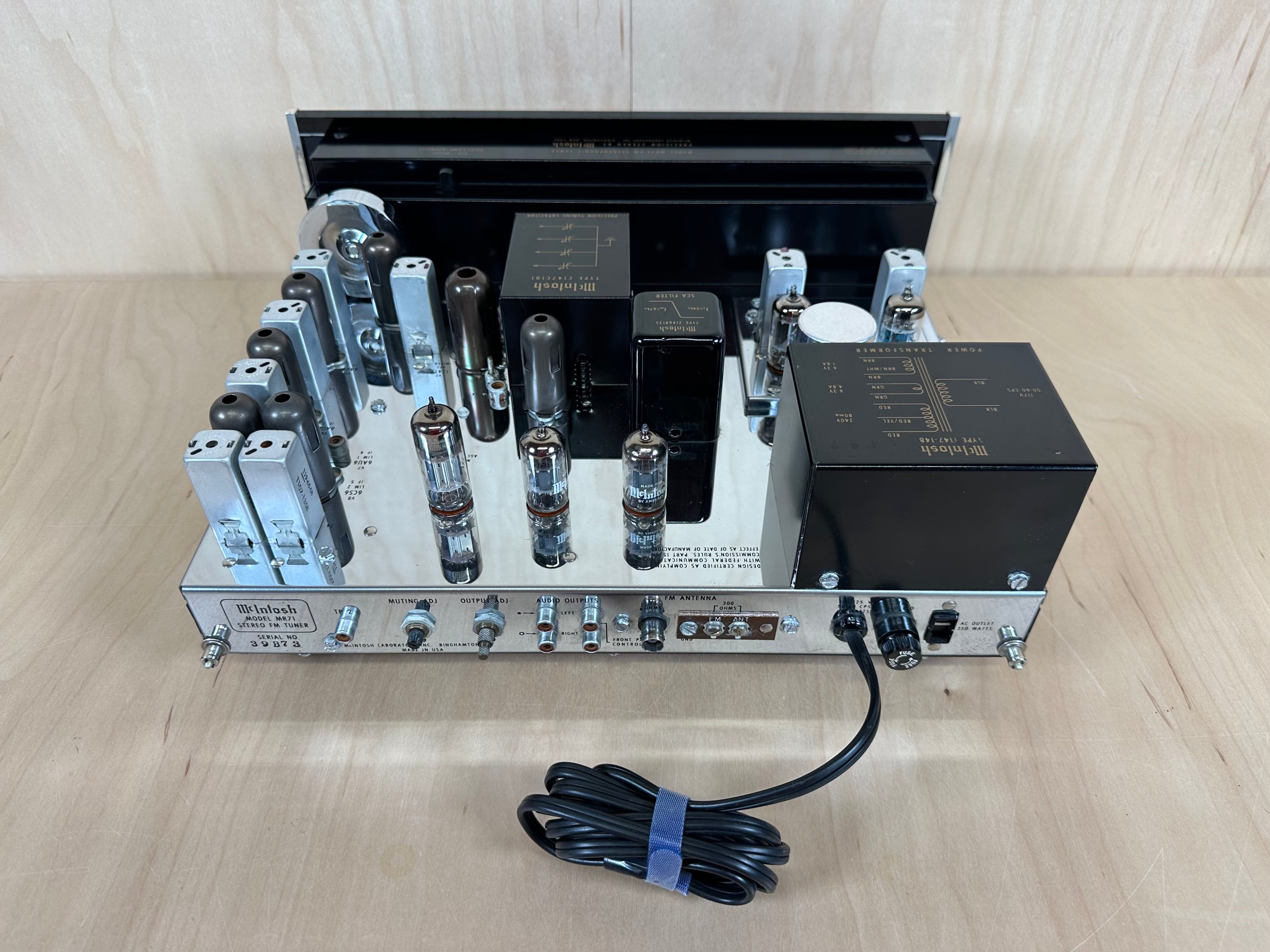 Mcintosh MR71 All Tube Analog FM Stereo Tuner Serviced w/Original Box