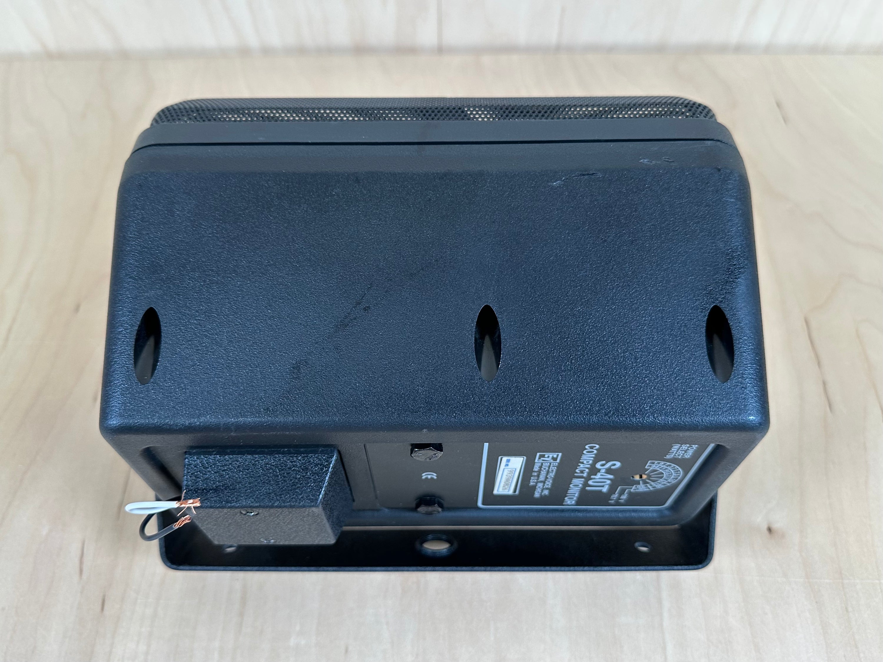 EV Electro-Voice S-40T Compact Monitors Pair w/Mounting Brackets
