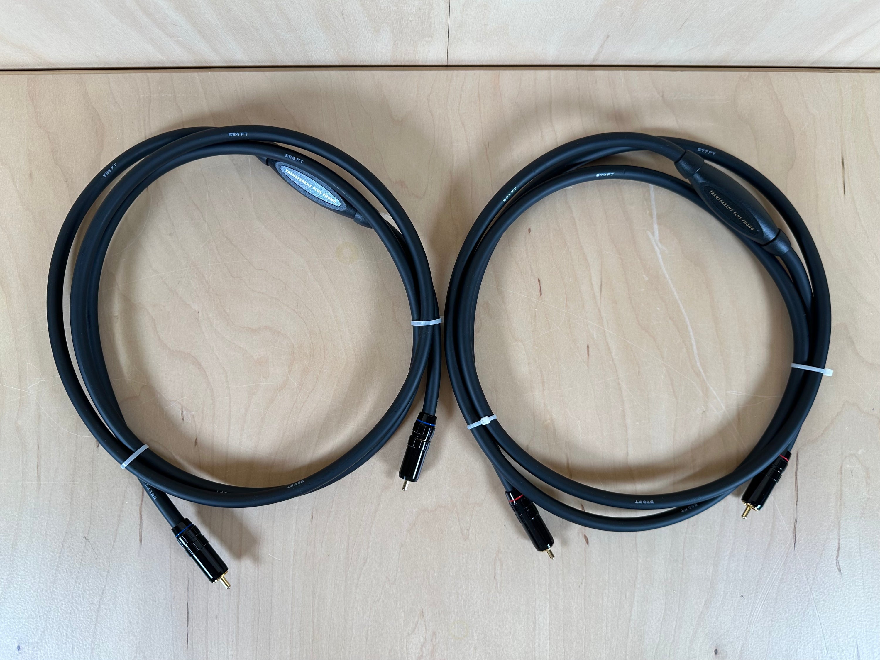 Transparent Audio Musiclink Plus Phono Gen 5 Interconnects 2 Meters RCA