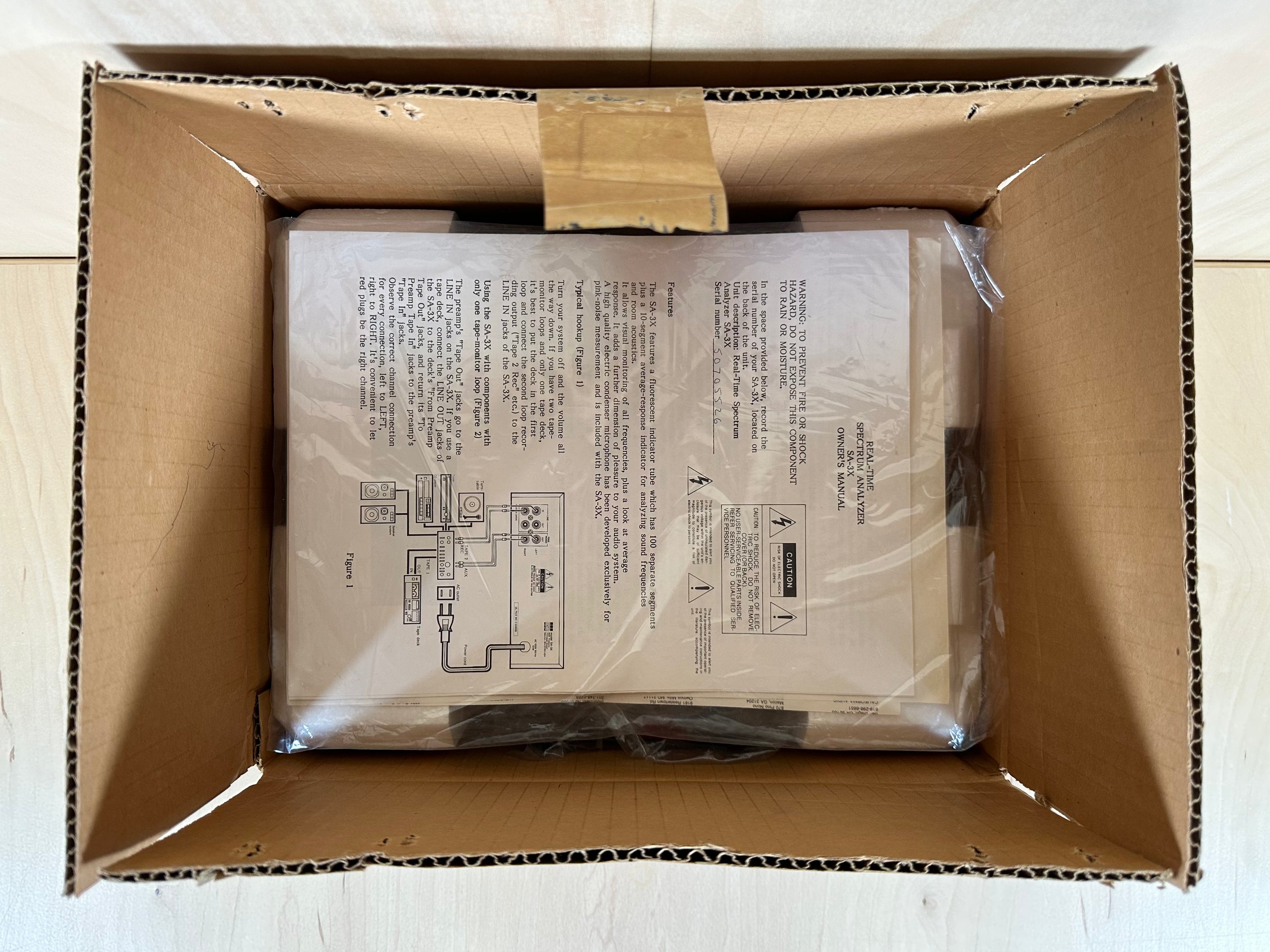BSR SA-3X Real-Time Spectrum Analyzer w/original Box and Accessories