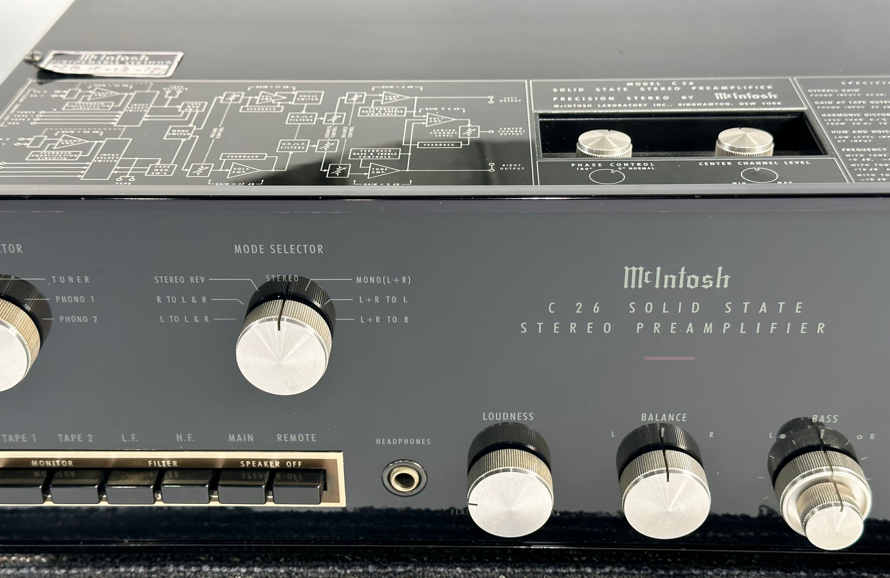 Mcintosh C26 Solid State Preamplifier Serviced