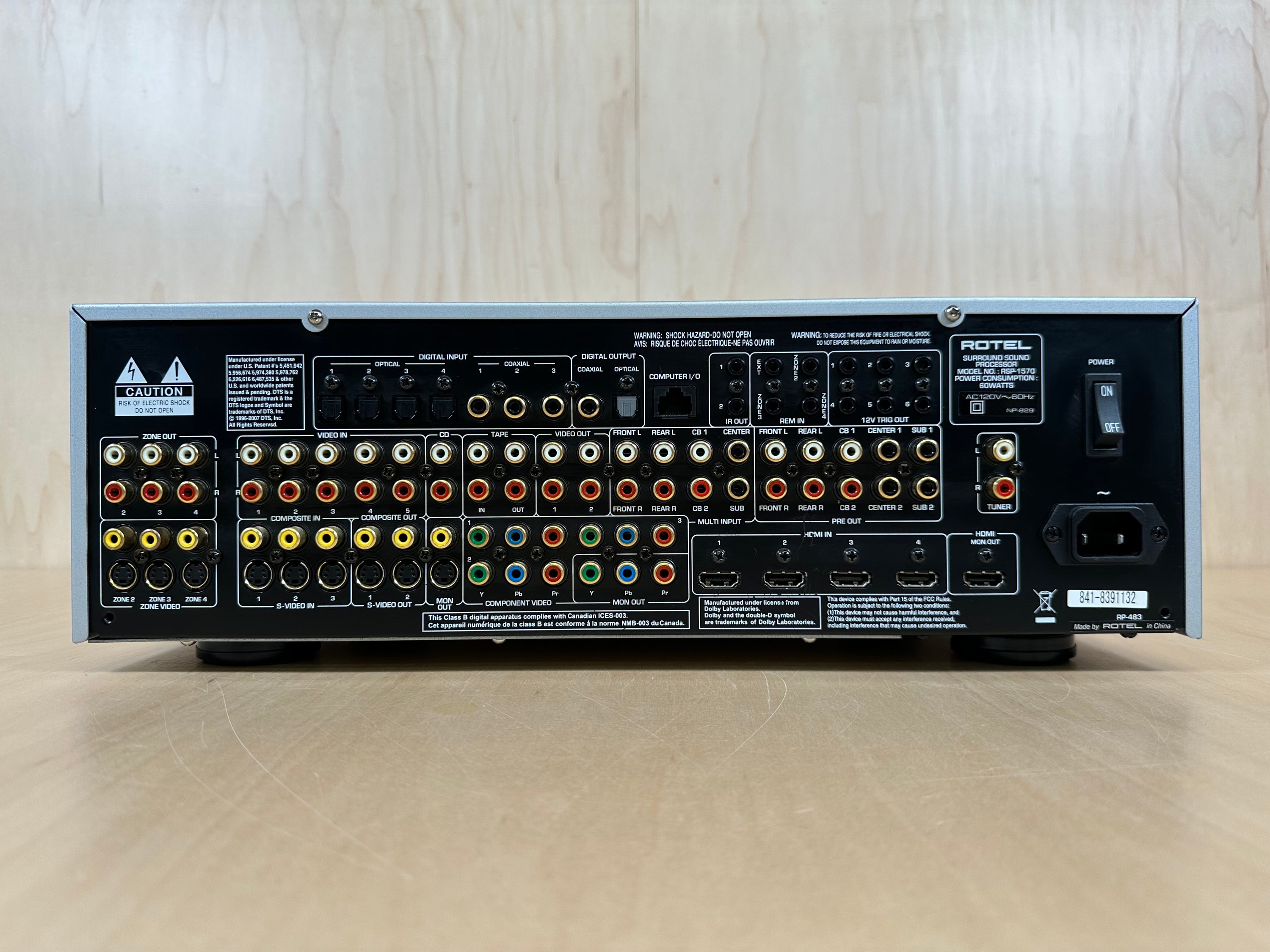 Rotel RSP-1570 Preamplifier Surround Sound Processor w/Remote and Box