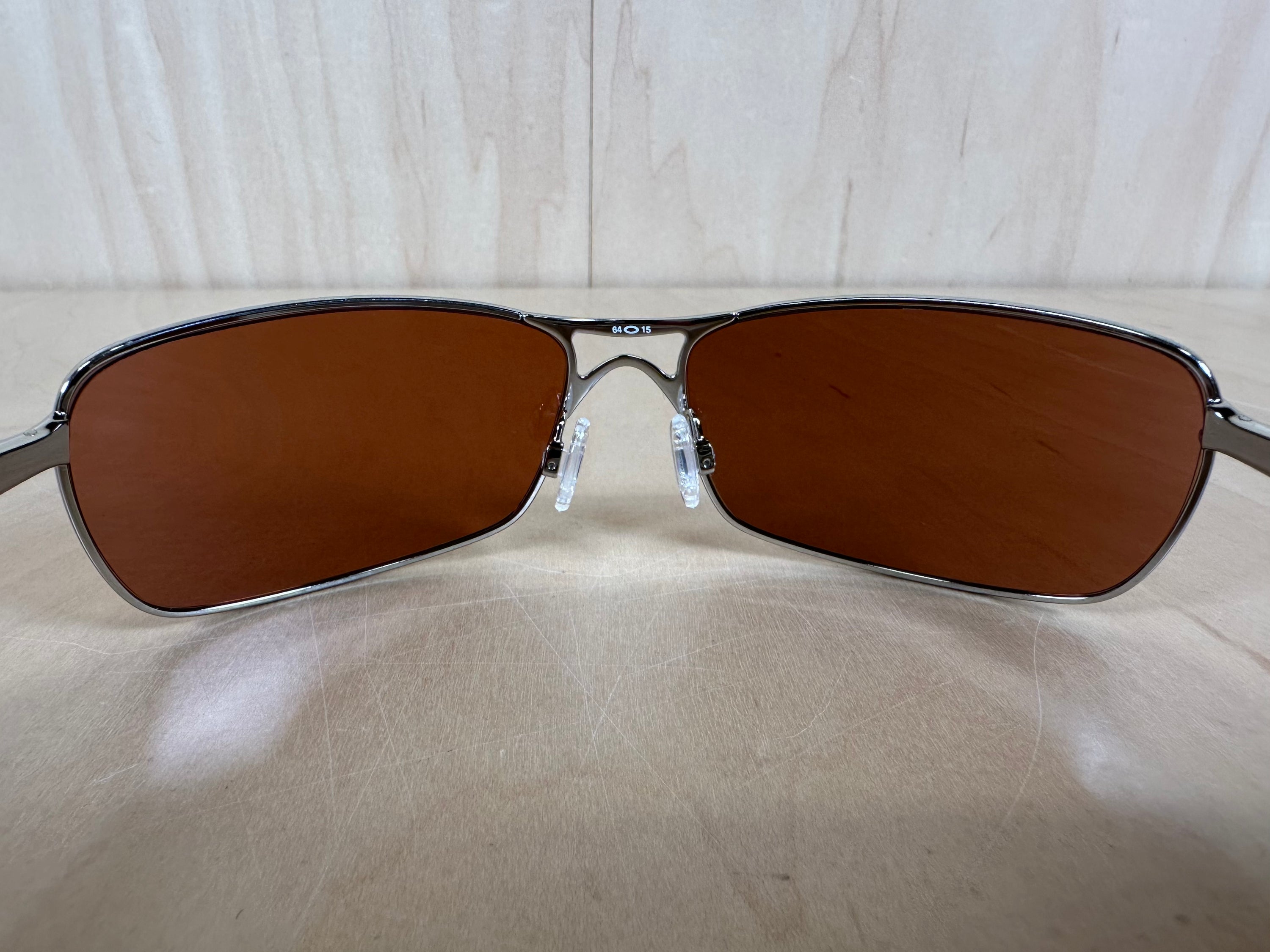 Oakley Crosshair 2.0 Sunglasses Polished Chrome Frames w/Brown Lenses