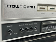 Load image into Gallery viewer, Crown FM1 Vintage Stereo FM Tuner