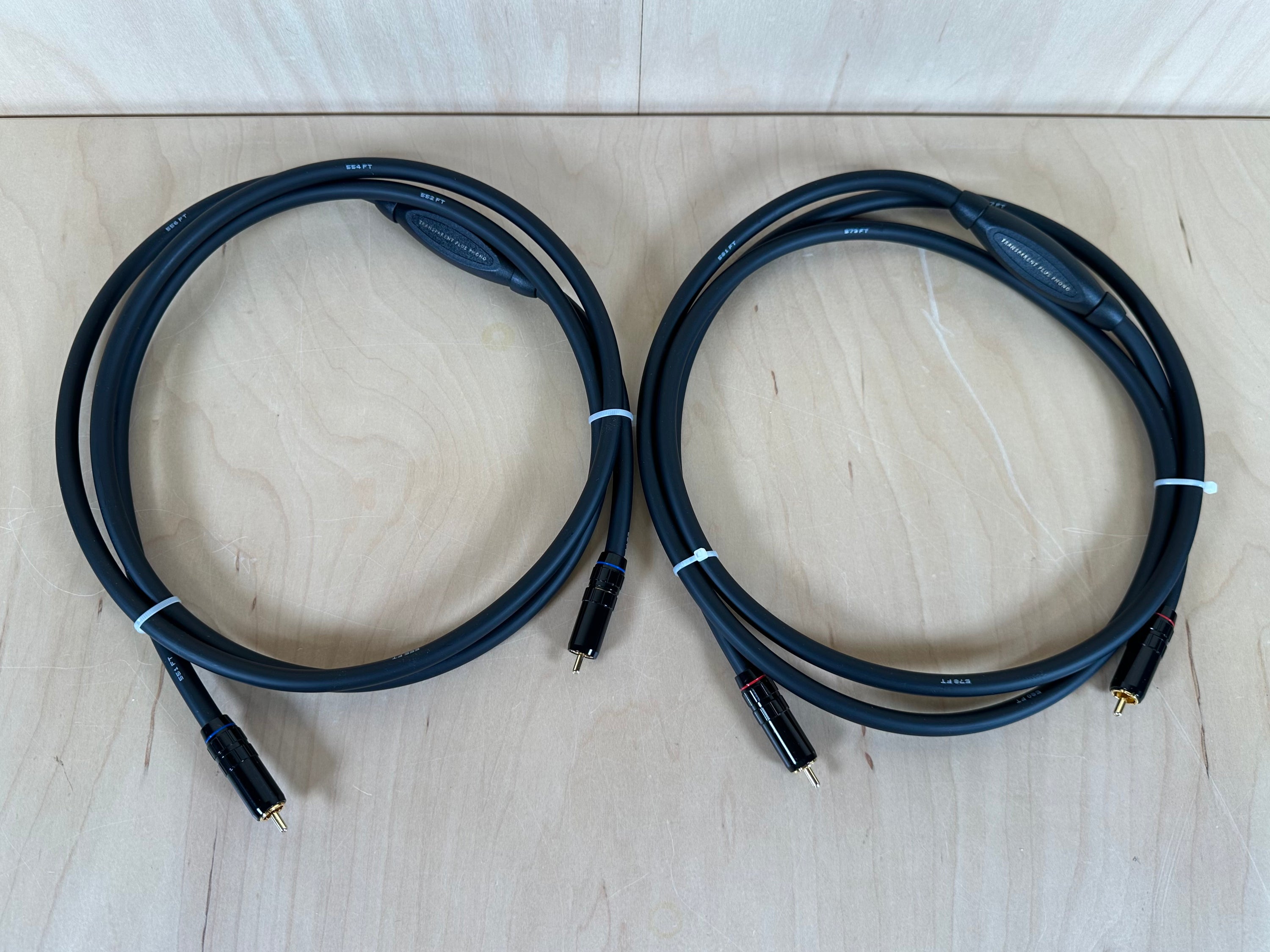 Transparent Audio Musiclink Plus Phono Gen 5 Interconnects 2 Meters RCA