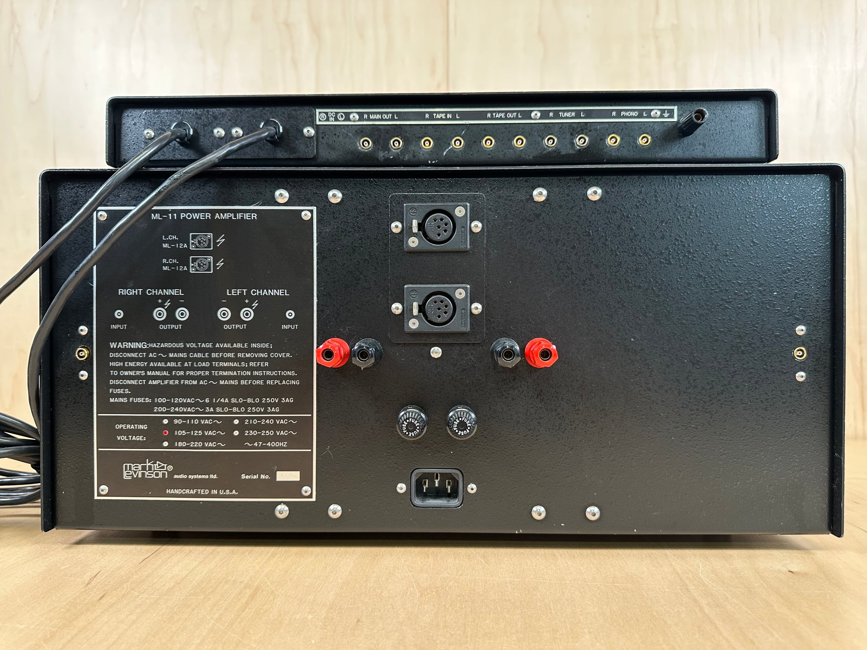 Mark Levinson ML-12A Preamp And ML-11 Power Amp READ