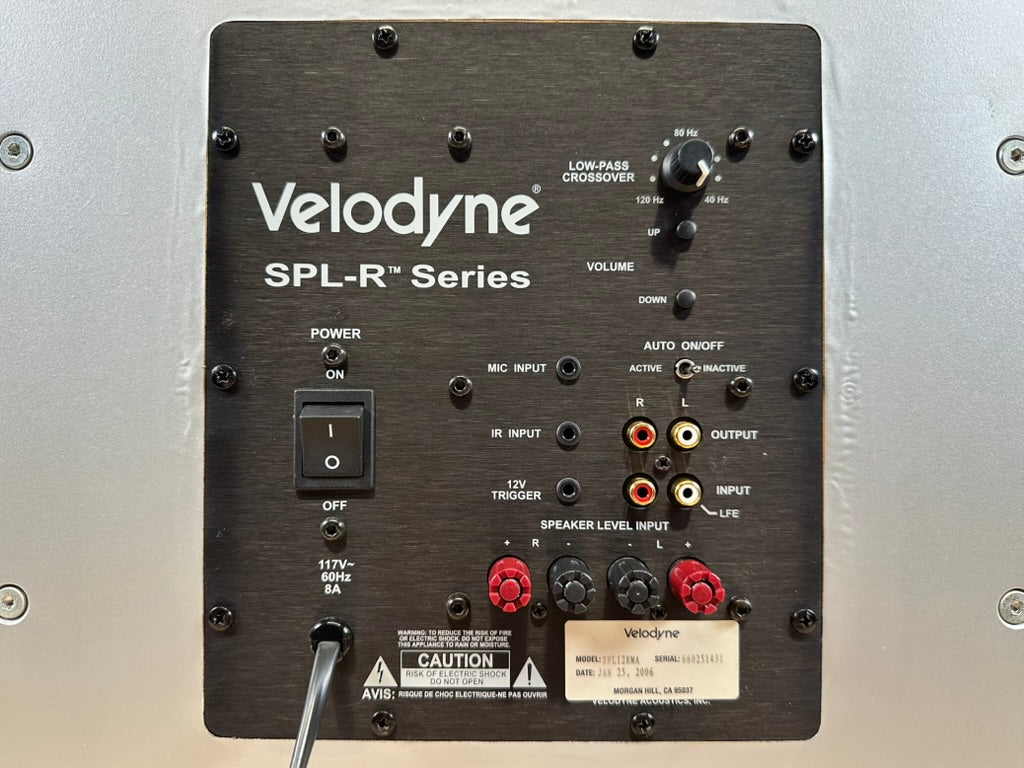 Velodyne SPL12RMA 12" SPL-R Series Powered Subwoofer Light Maple