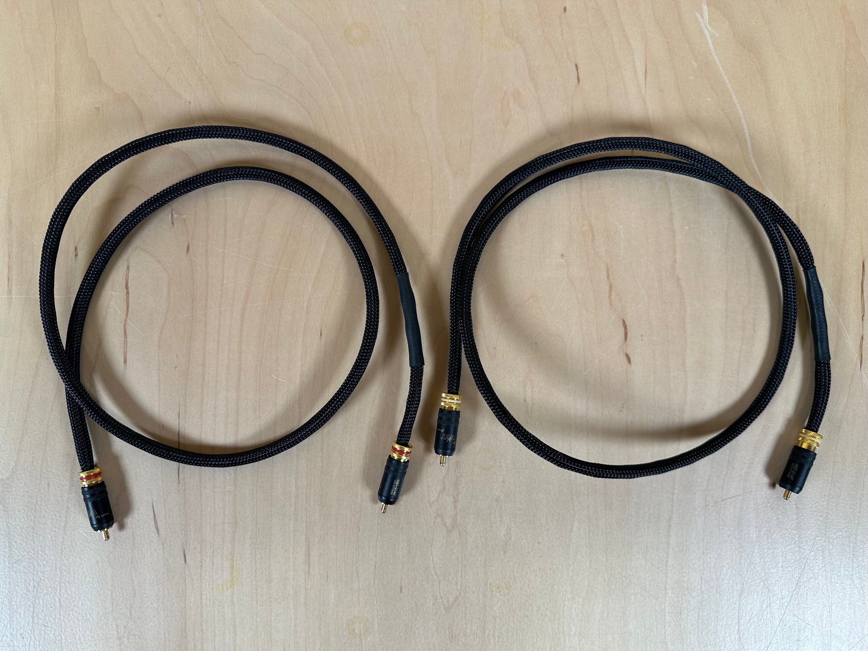 Kimber Kable HERO RCA Interconnects w/WBT-0147 plugs 1 meter PAIR