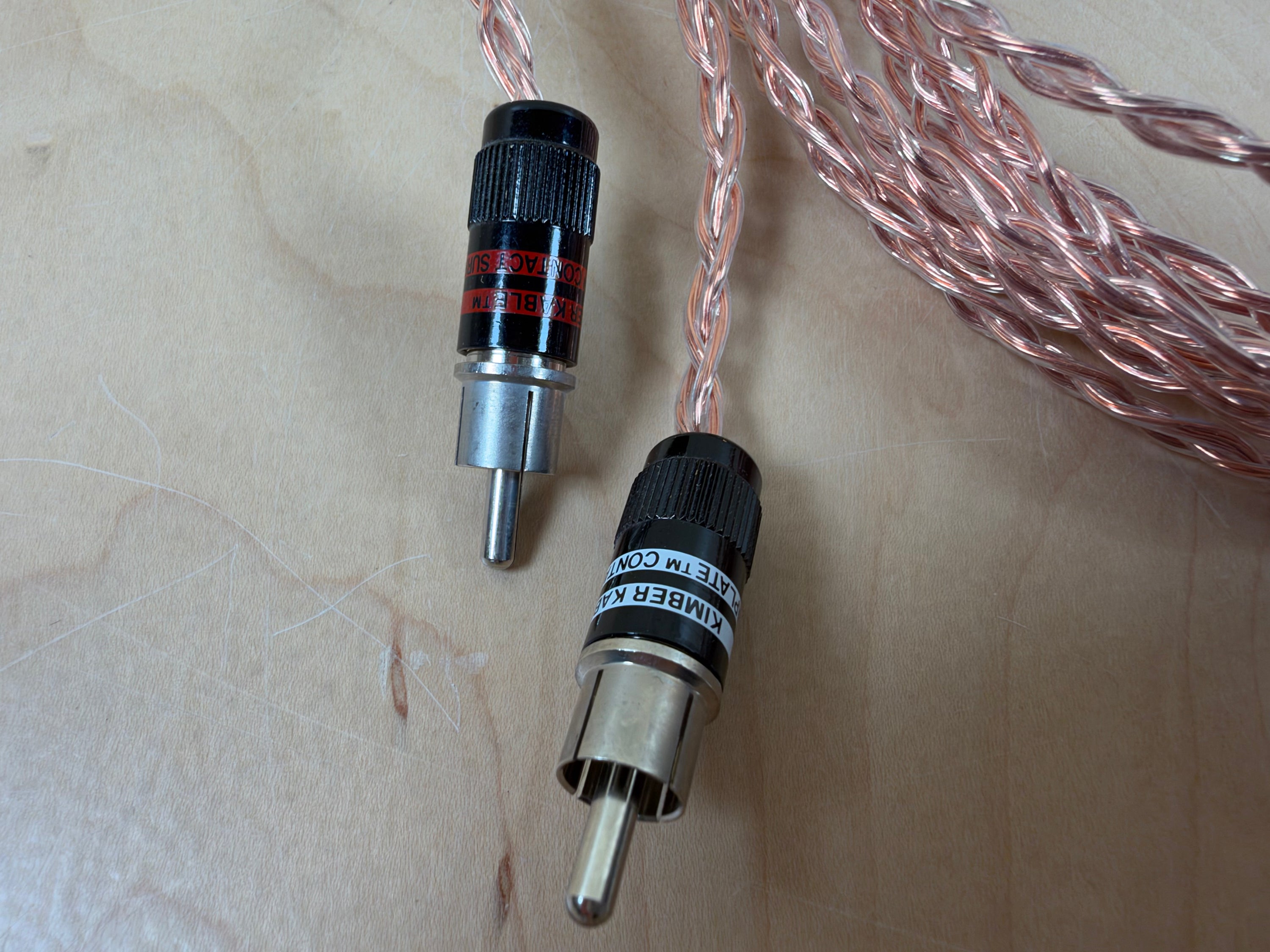 Kimber Kable Timbre RCA Interconnects 2 Meter Pair Ultraplate
