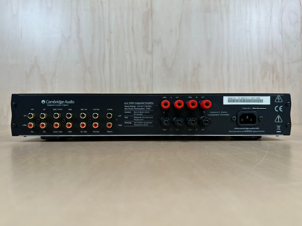 Cambridge Audio Azur 340A Integrated Amplifier Complete