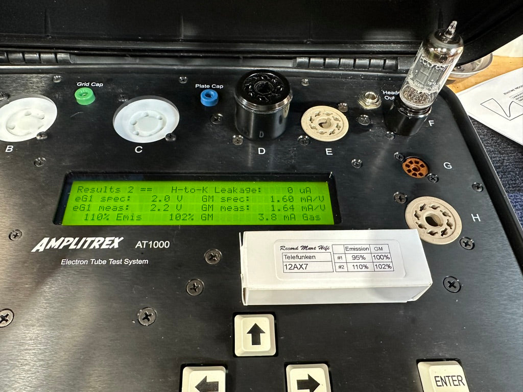 Telefunken ECC 83/12AX7 Tubes Ribbed Plate X 4 Made In West Germany