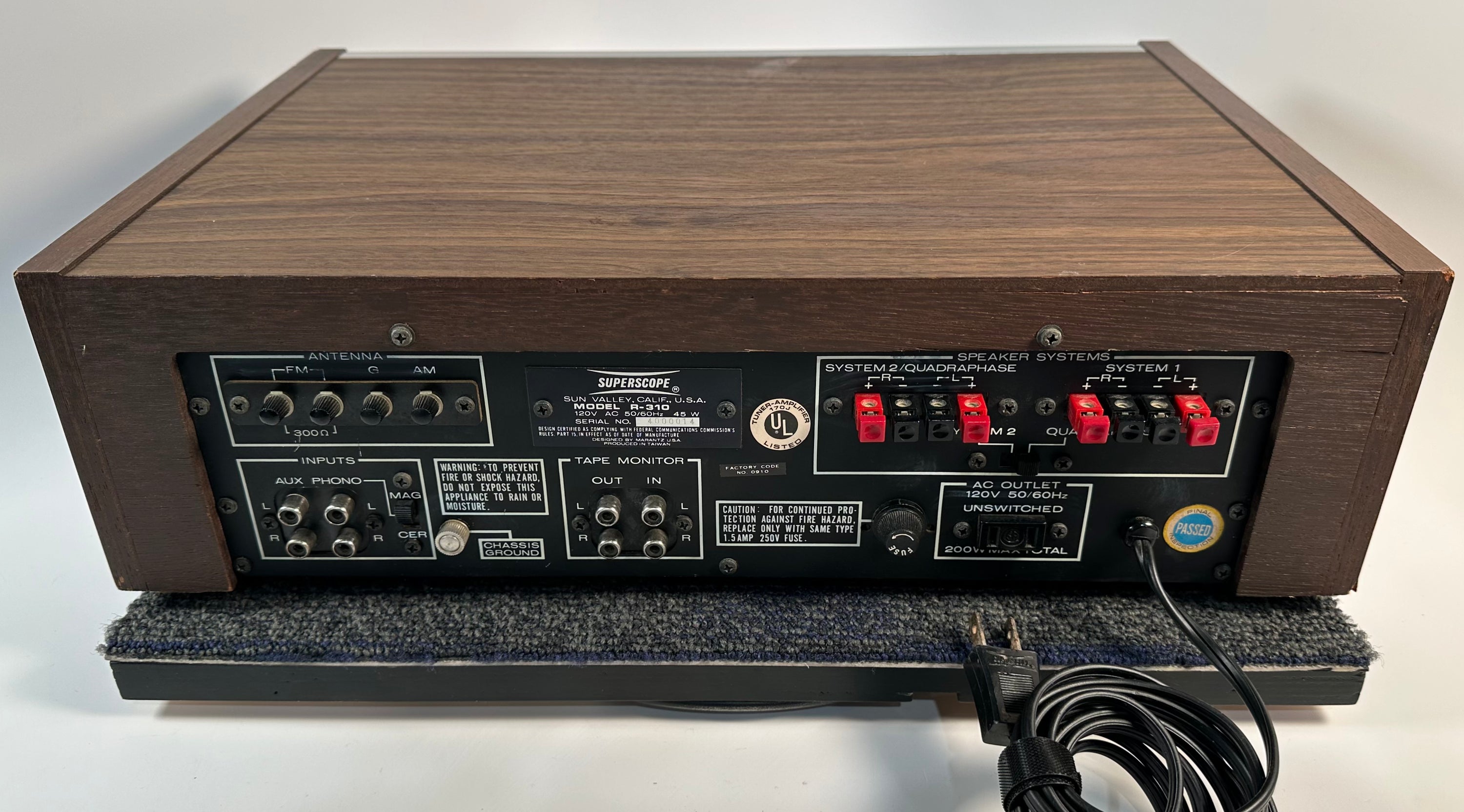 Superscope Model R-310 Receiver