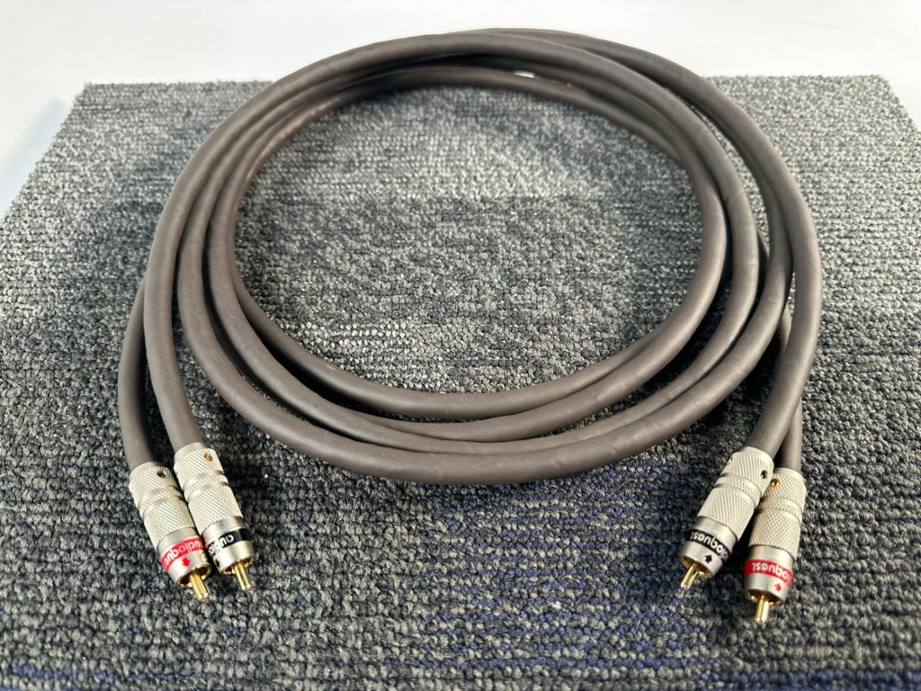 AudioQuest Topaz X2 Hyperlitz RCA Interconnects 2 Meter Pair