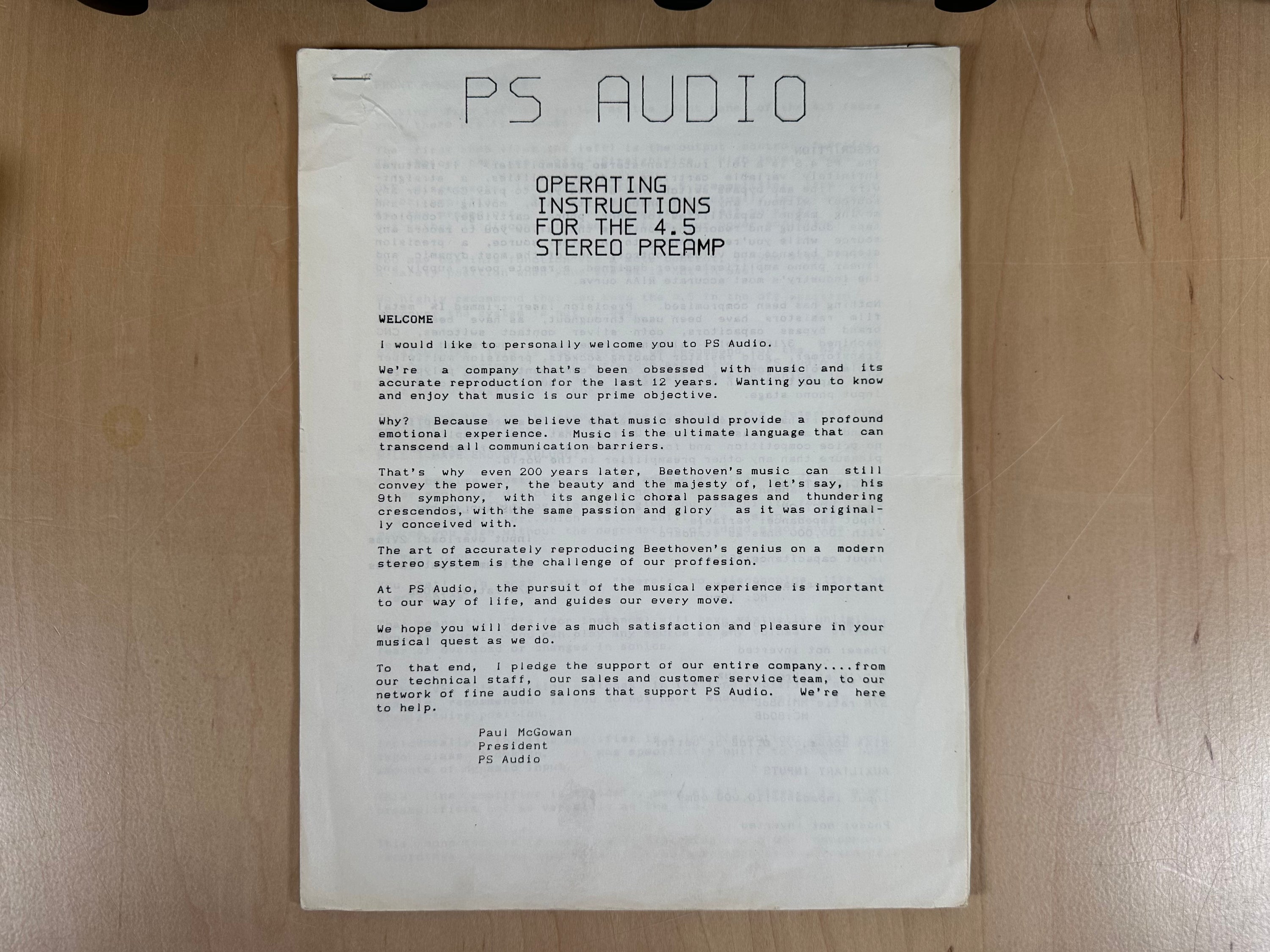 PS Audio 4.5 Preamp w/ MM or MC Phono Stage