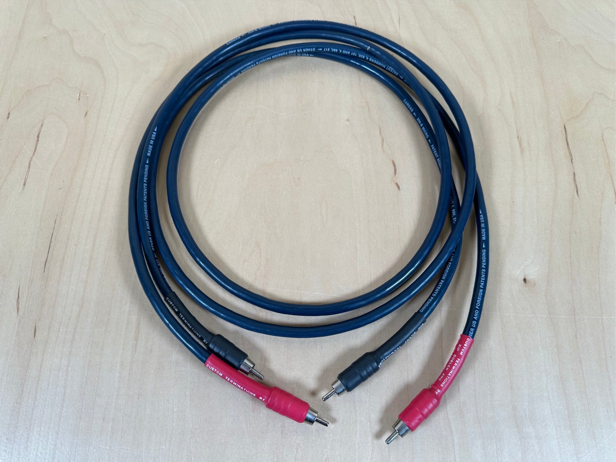 Cardas 300-B Micro 1.5 Meter Interconnects w/Silent RCA Terminators