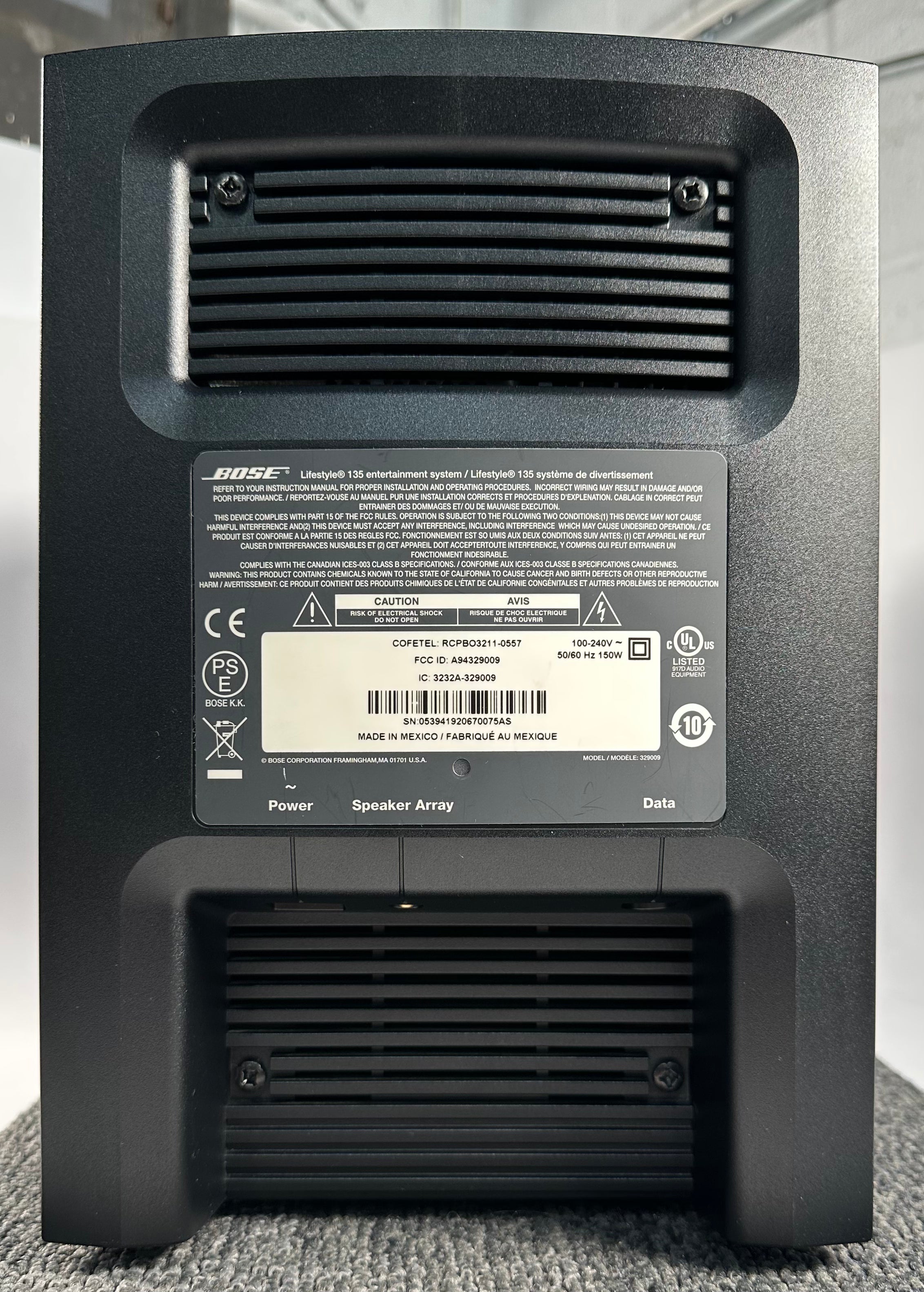 Bose Lifestyle 135 Entertainment System – Record Mart HiFi Bose Lifestyle 135 Entertainment System – Record Mart HiFi