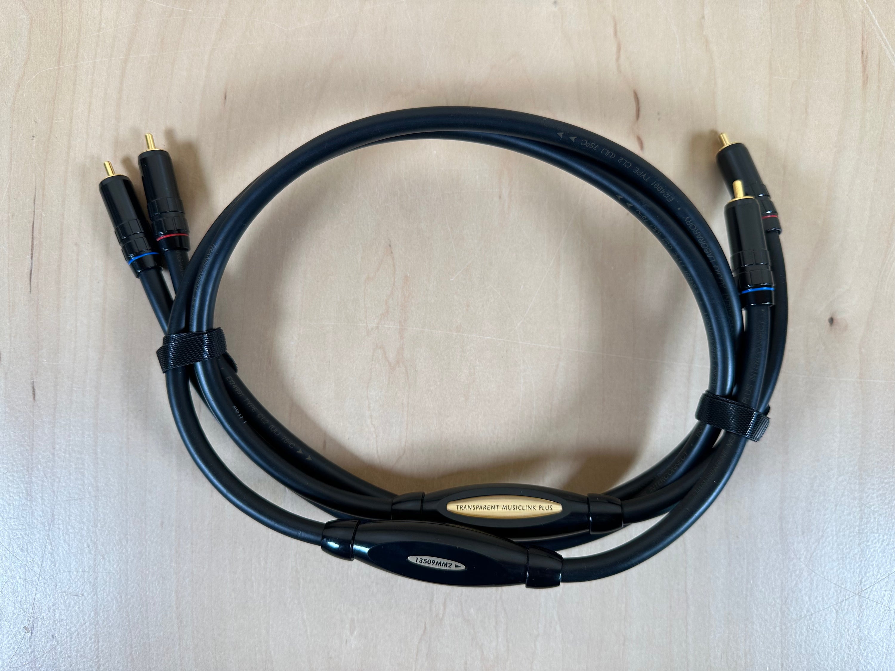Transparent Audio Musiclink Plus MM2 RCA Interconnects 1 Meter