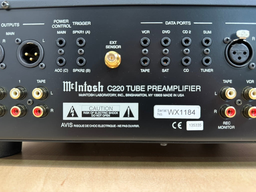 Mcintosh C220 Tube Preamp w/Phono in New Factory Box