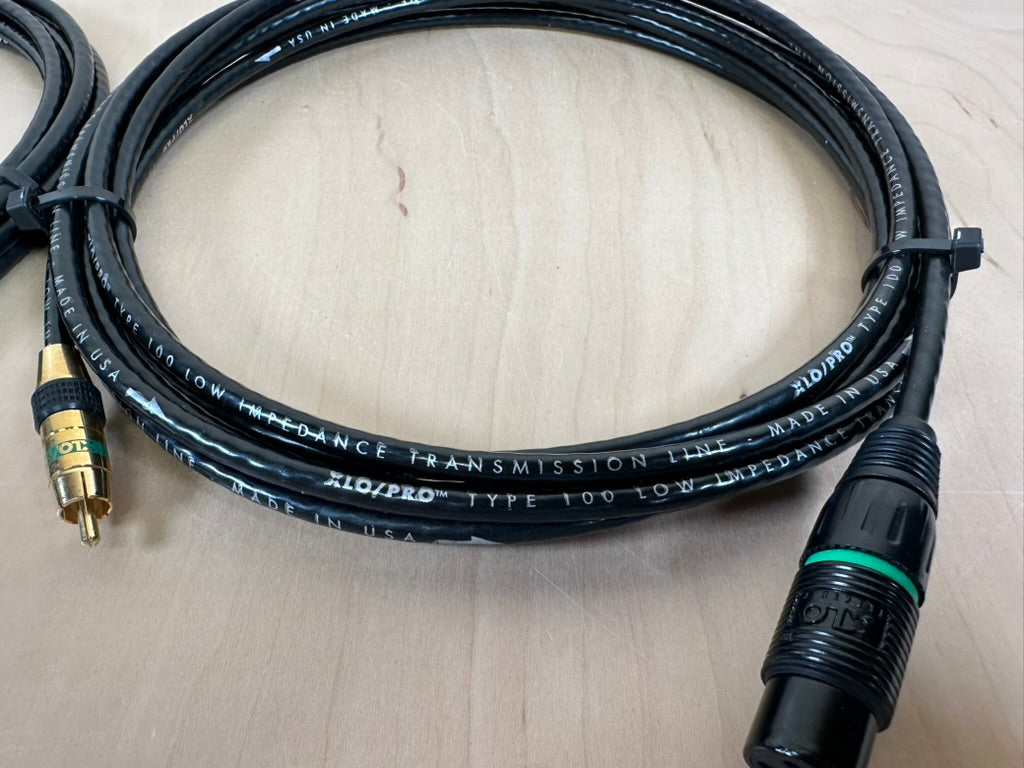 XLO/PRO 102 XLR to RCA Interconnects 5 Meters Factory Custom