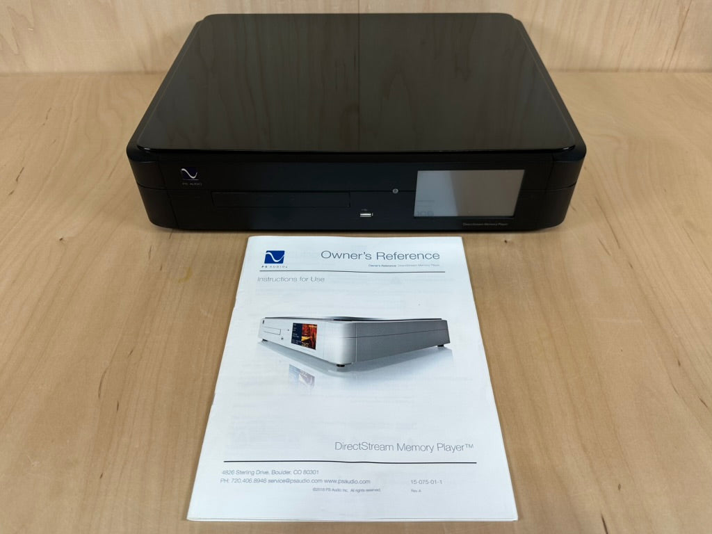 PS Audio DirectStream Memory Player. CD SACD Universal Transport w/Original Remote