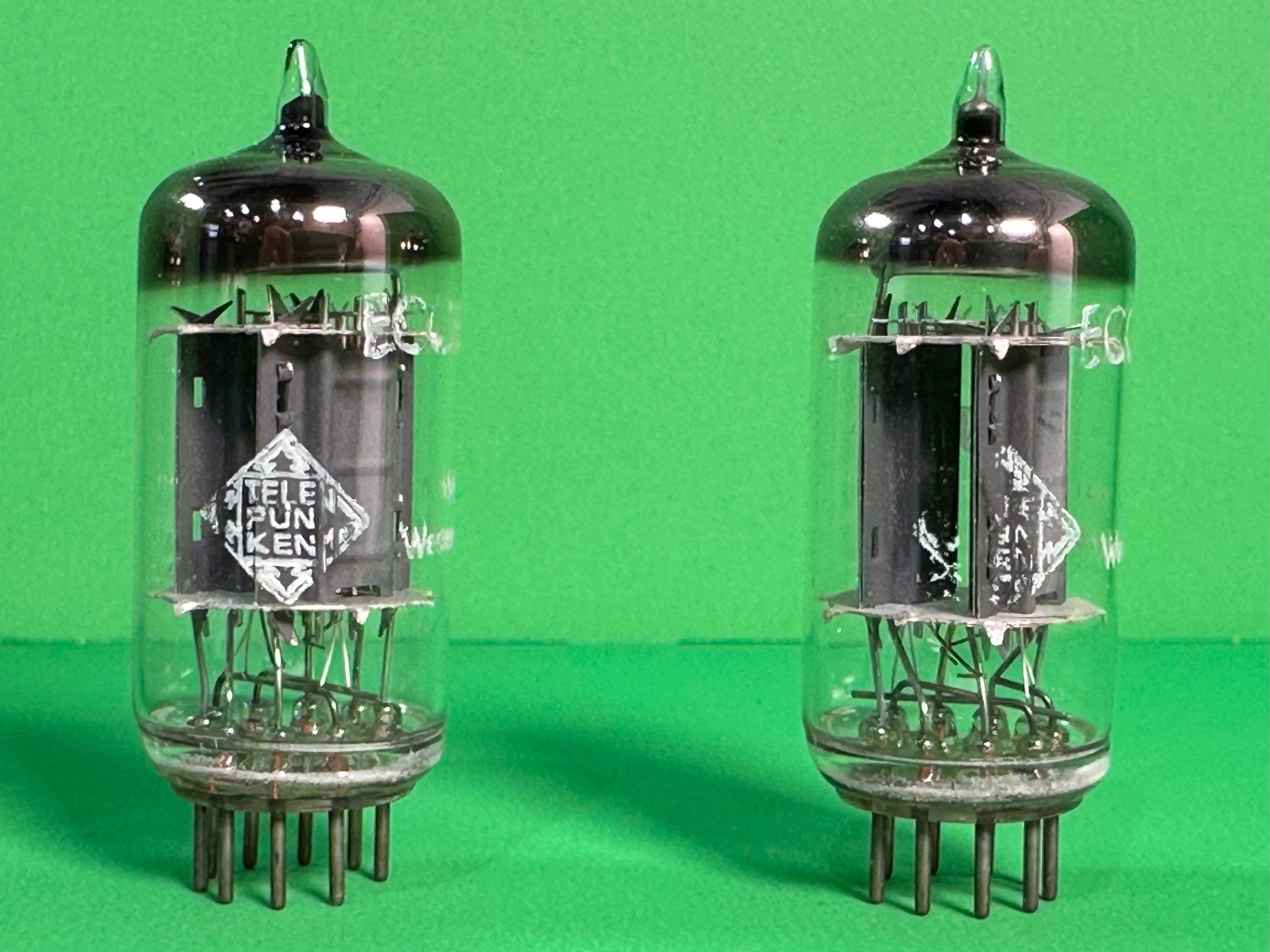 Telefunken ECC 83/12AX7 Tubes Ribbed Plate X 4 Made In West Germany