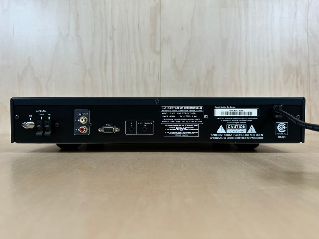 NAD RDS C425 FM/AM Tuner with Remote Control