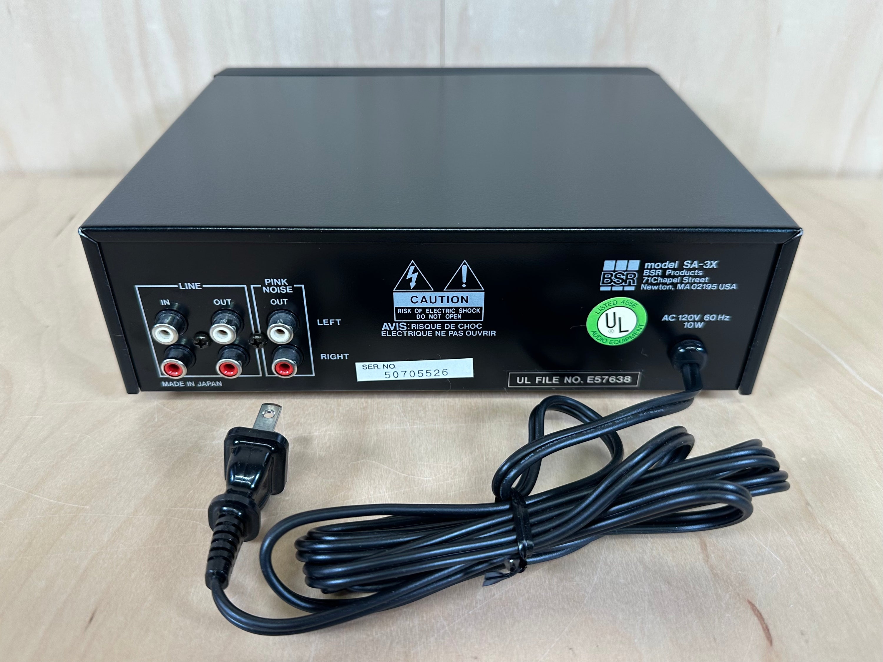 BSR SA-3X Real-Time Spectrum Analyzer w/original Box and Accessories
