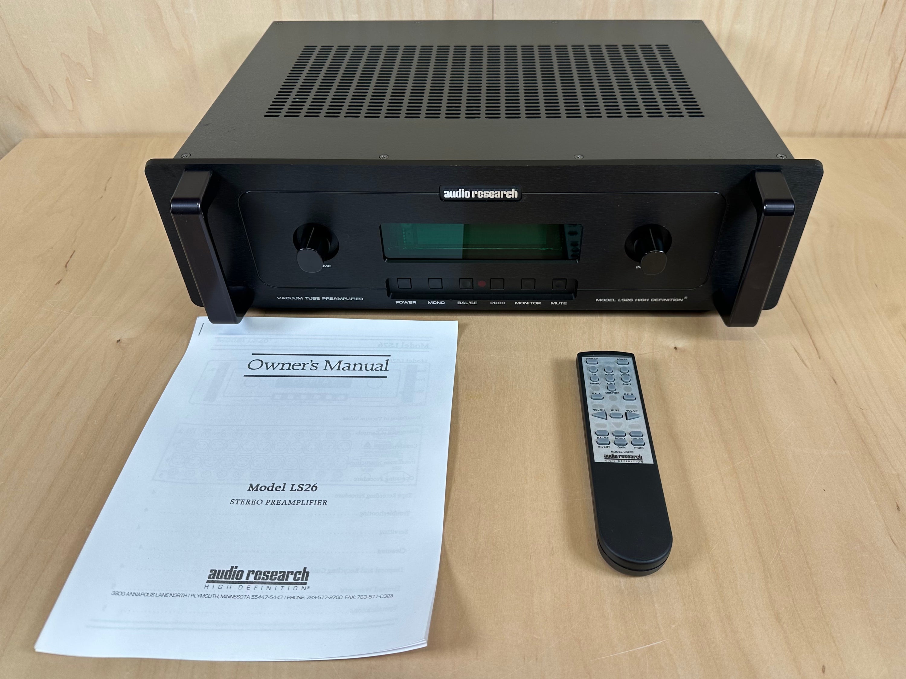 Audio Research LS26 Line Stage Vacuum Tube Preamplifier