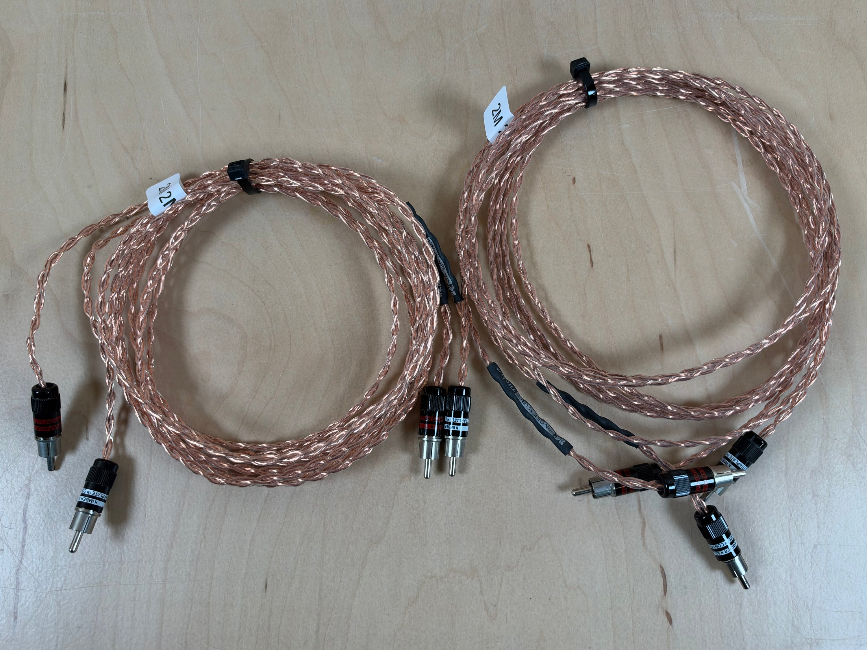 Kimber Kable Timbre RCA Interconnects 2 Meter Pair Ultraplate