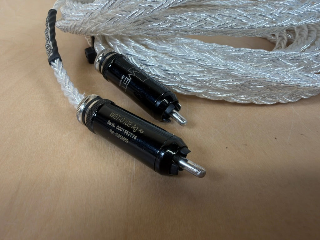 Kimber Kable TGDL 6 Meter RCA Digital/Analog Interconnects WBT-0102 Ag fittings