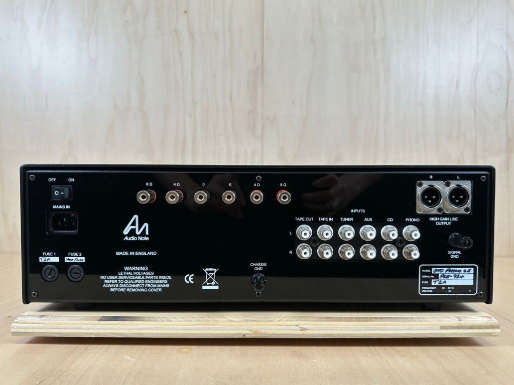 Audio Note OTO Phono SE OJAS Limited Edition Integrated Tube Amp