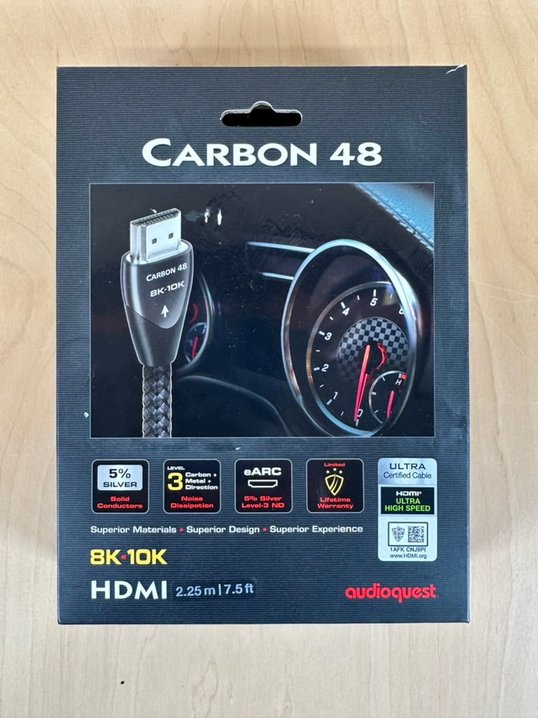 AudioQuest Carbon 48 8k 10k HDMI Cable 2.25 Meter