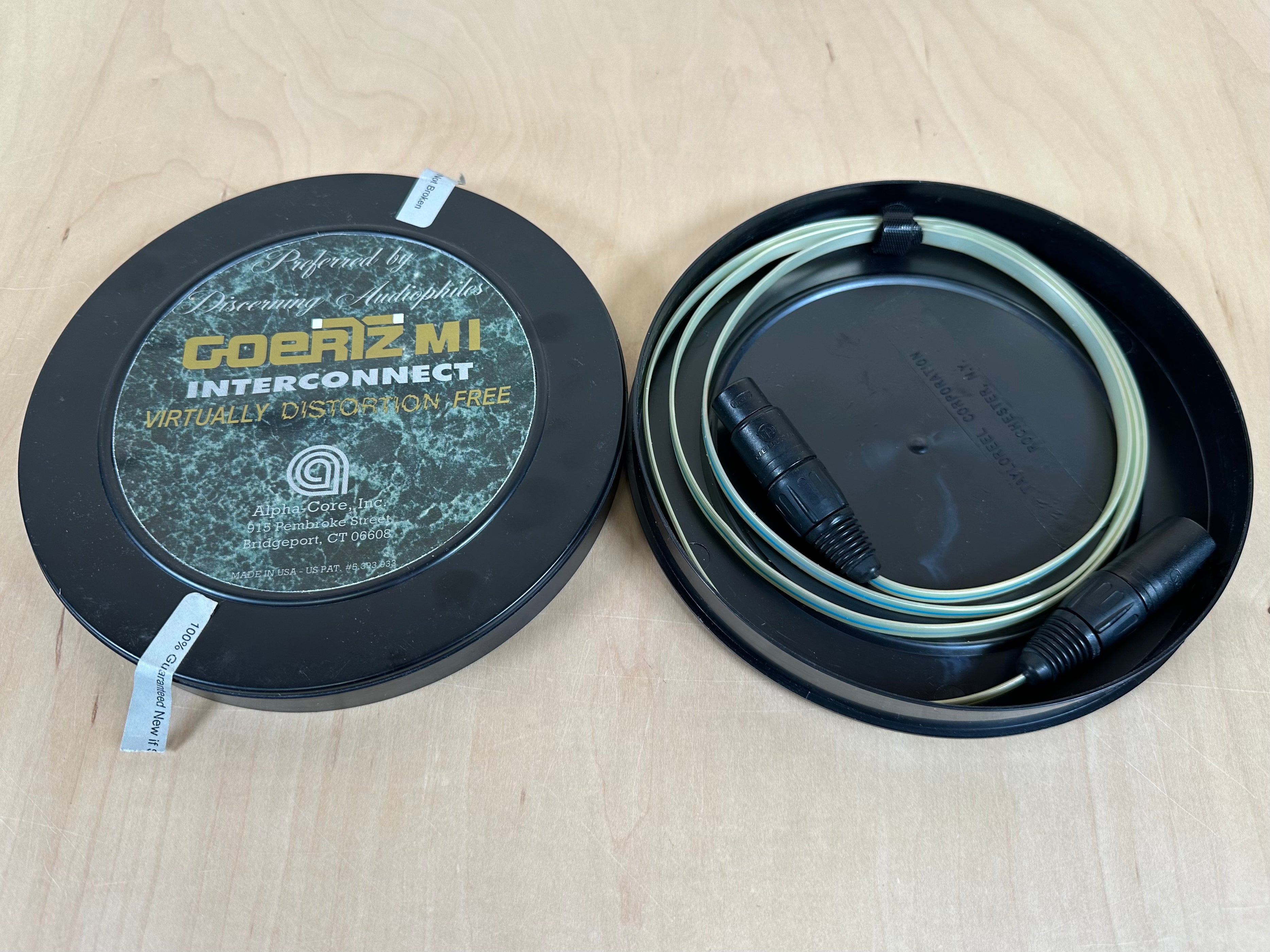 Alpha Core Goertz  Saphire 1.5 Meter XLR Interconnect Single  			