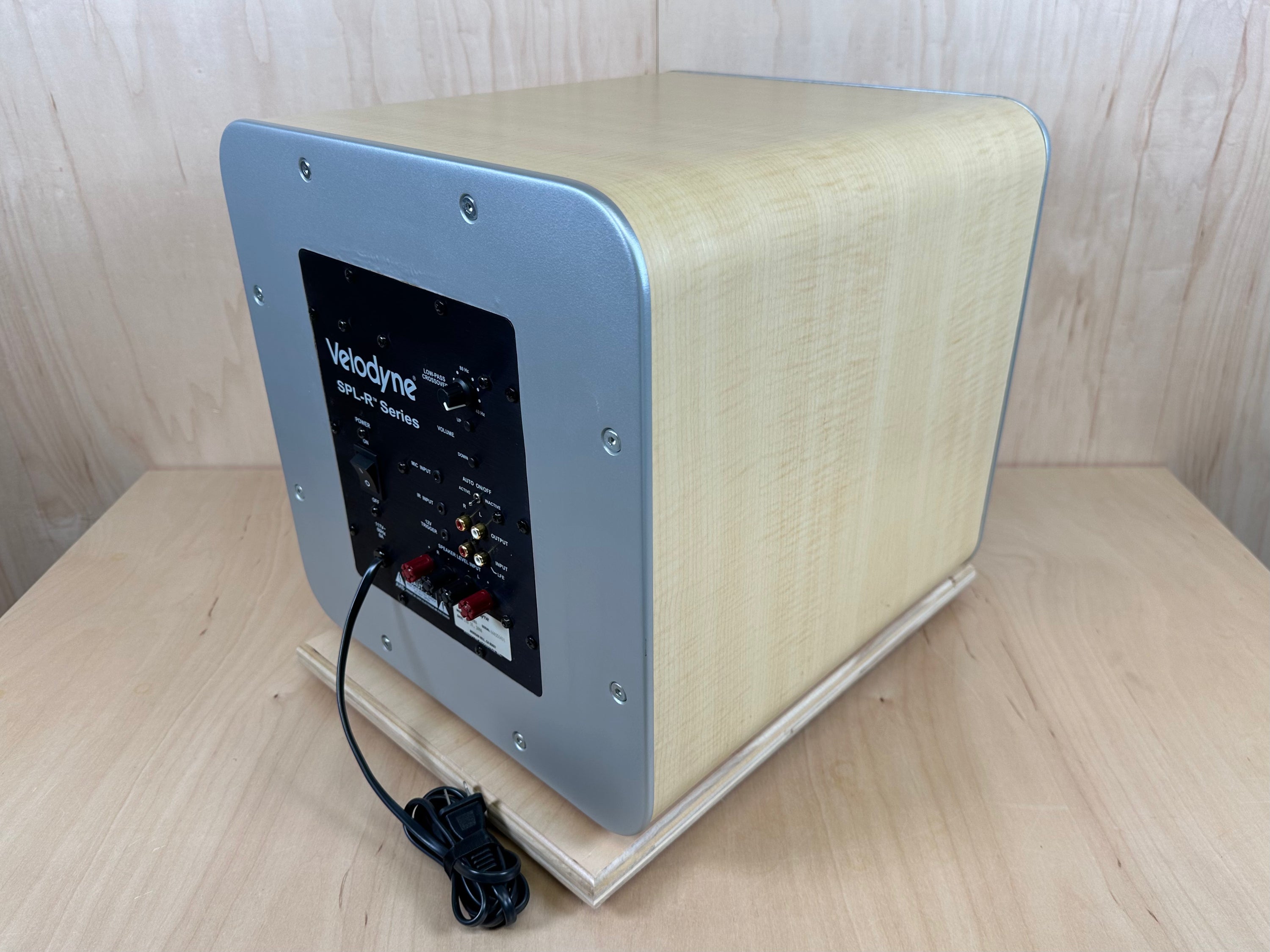 Velodyne SPL12RMA 12" SPL-R Series Powered Subwoofer Light Maple