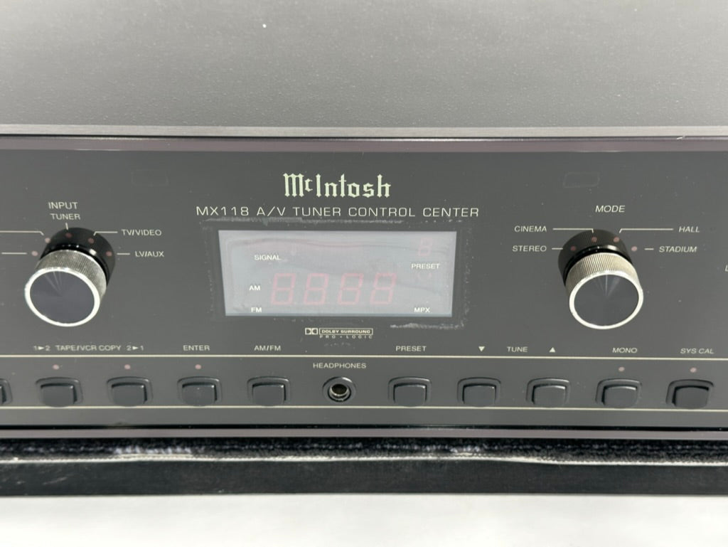 Mcintosh MX118  A/V Tuner Control Center w/Original Remote