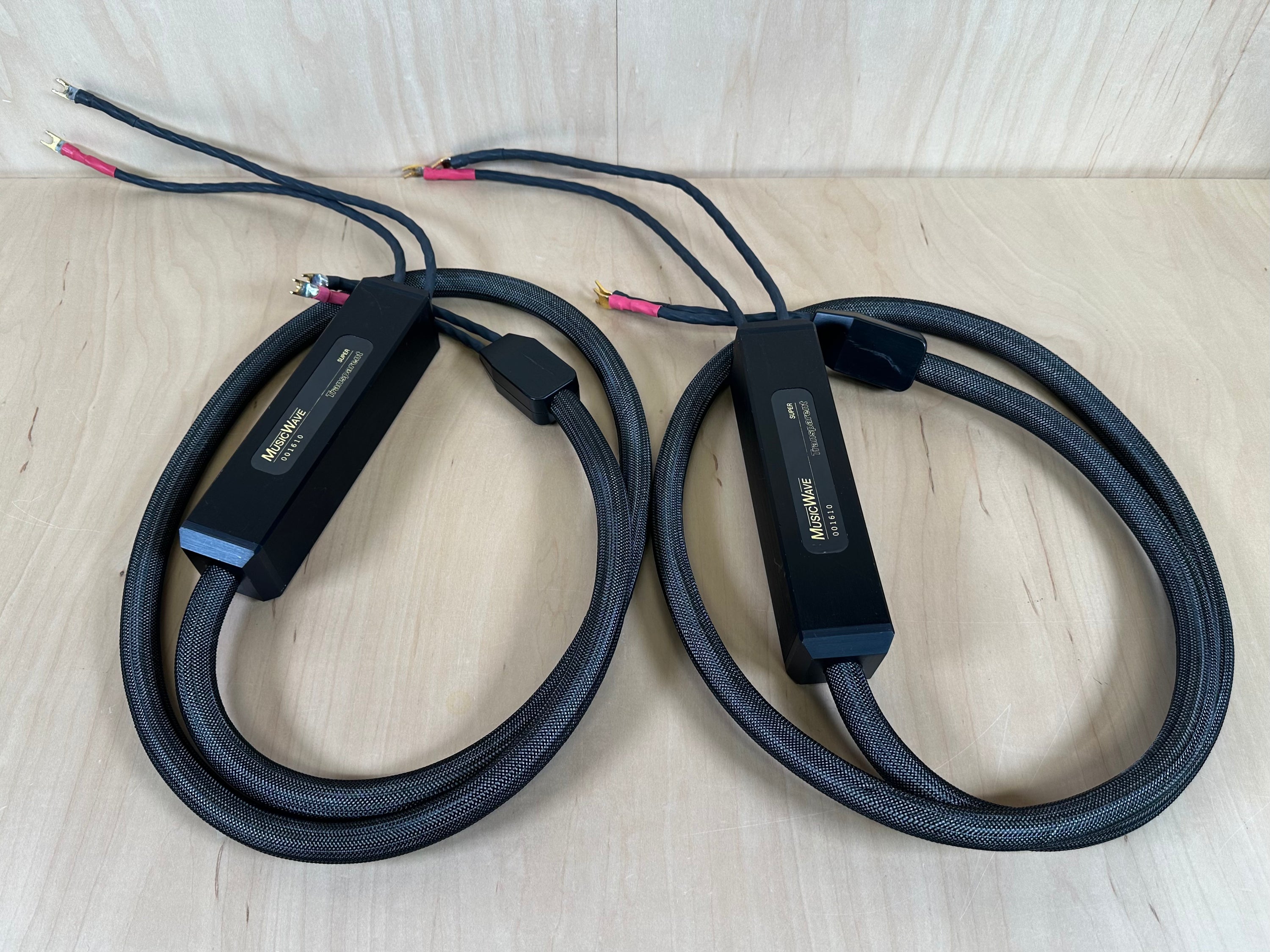 Transparent Audio Musicwave Super 8' Speaker Cables w/Spade Connectors