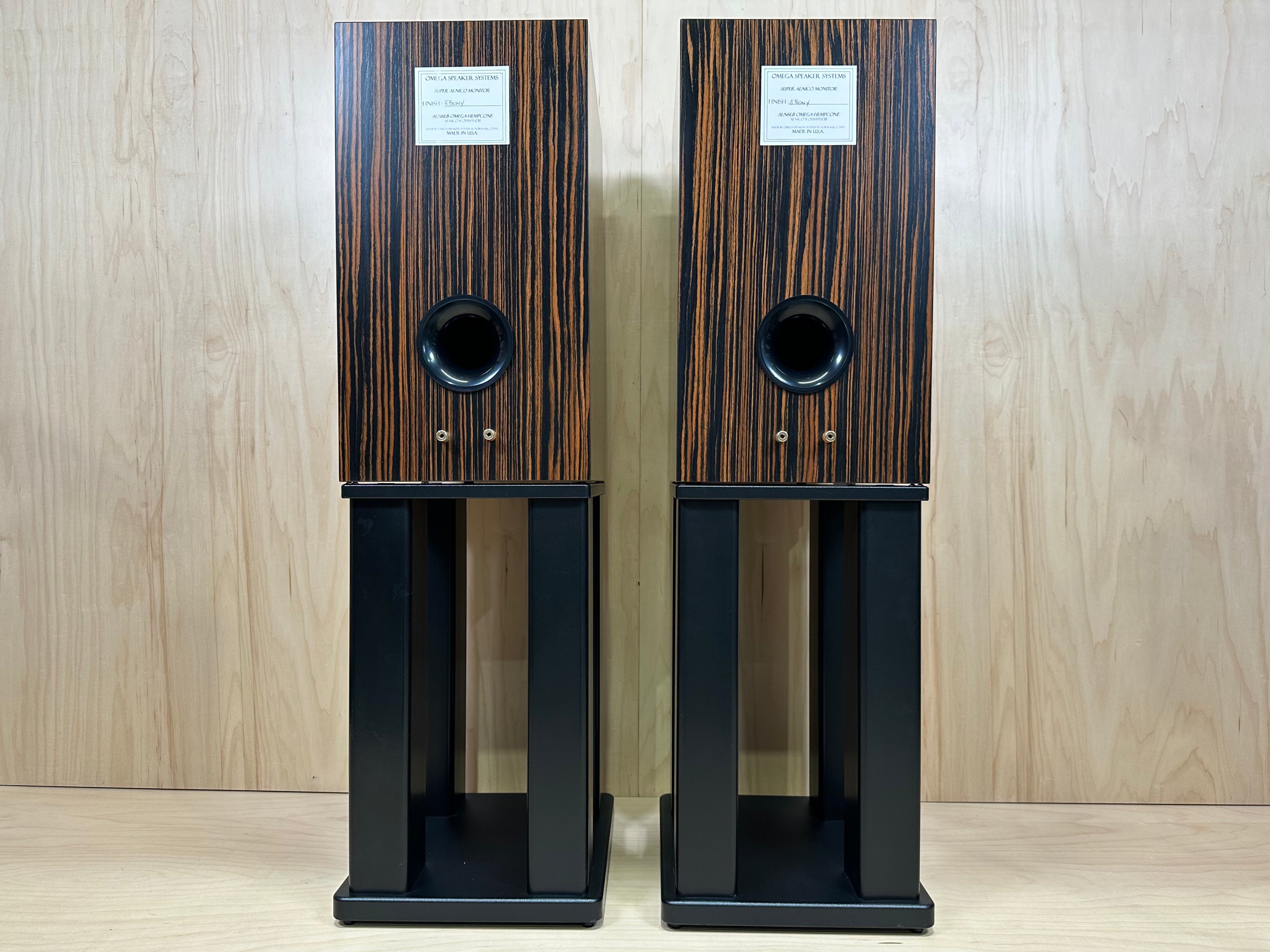 Omega Speaker Systems Super Alnico Monitors WITHOUT stands