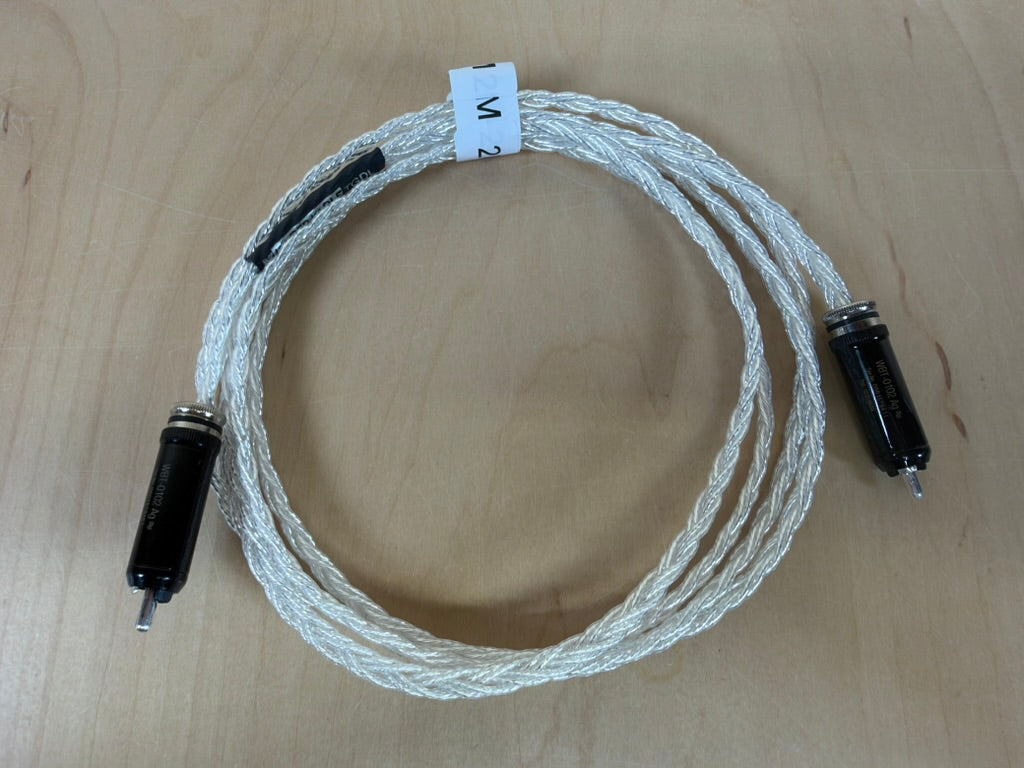 Kimber Kable TGDL 2 Meter RCA Digital/Analog Interconnect WBT-0102 Ag fittings (single cable)