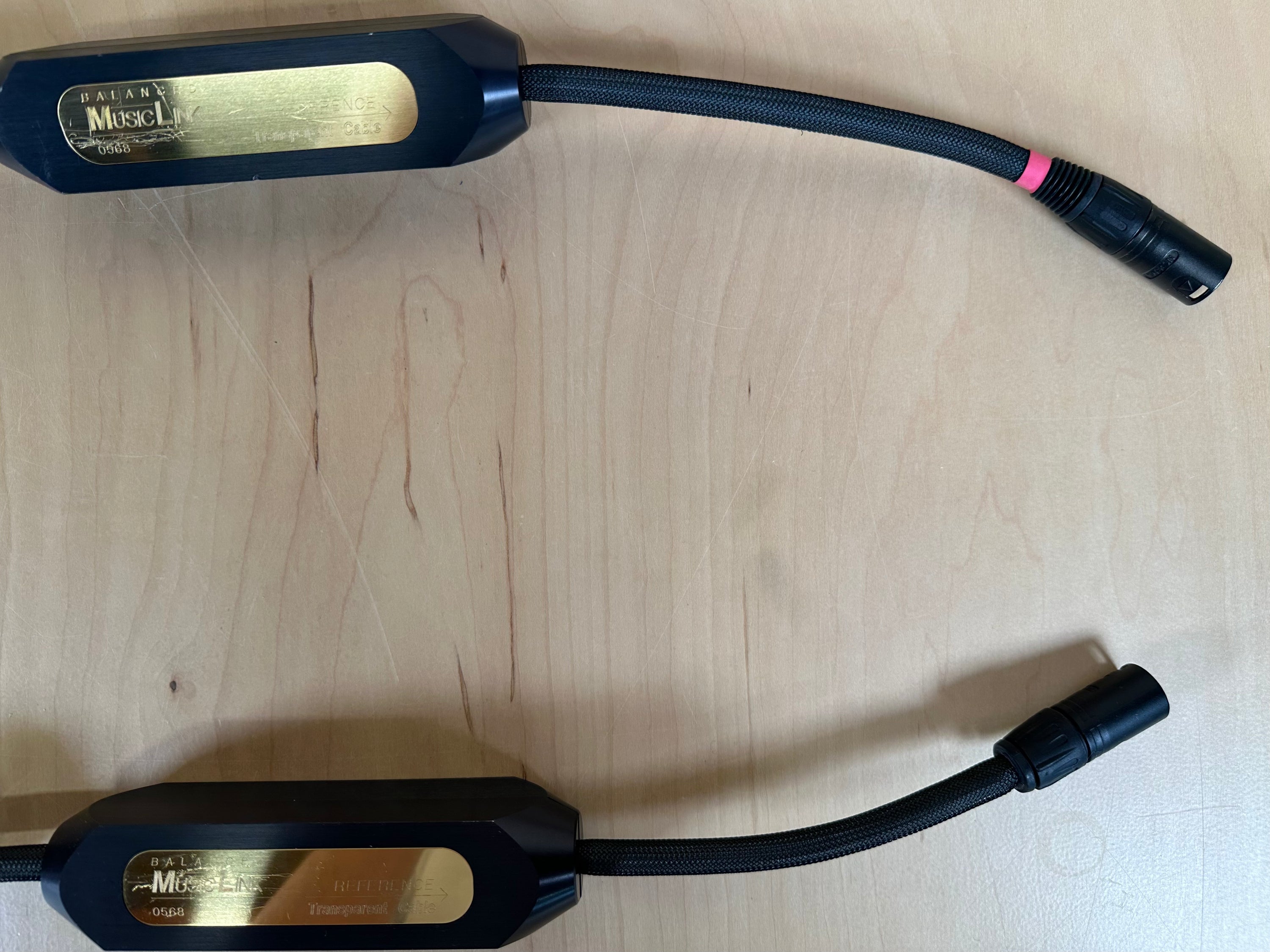 Transparent Audio Musiclink Reference Balanced XLR 6 meter Interconnects