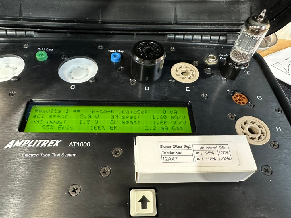 Telefunken ECC 83/12AX7 Tubes Ribbed Plate X 4 Made In West Germany