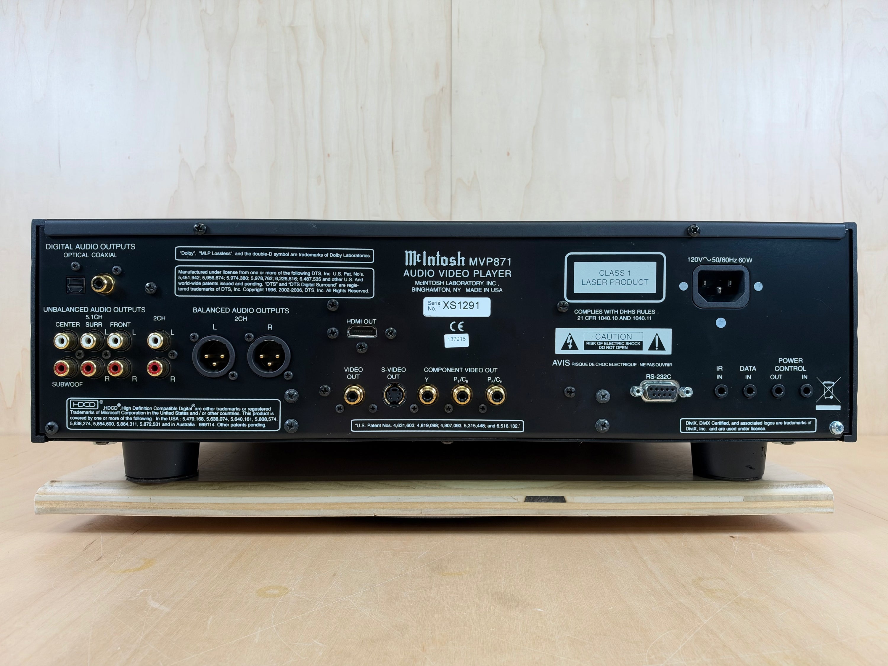 McIntosh MVP871 Audio Video Player DVD/SACD/HDCD