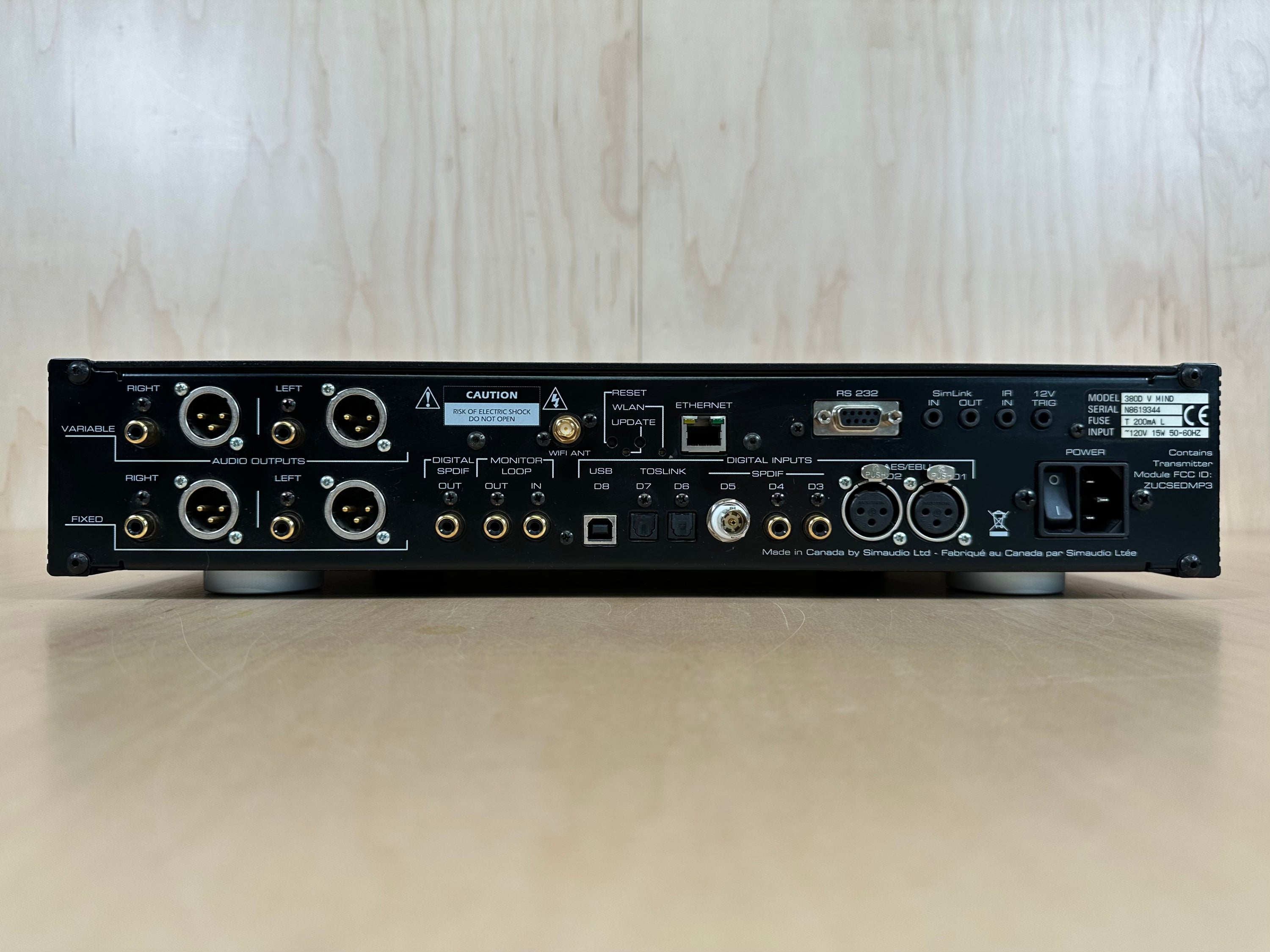 Simaudio Moon 380D V1 DAC w/MiND 1 Streamer, Volume Control, Remote