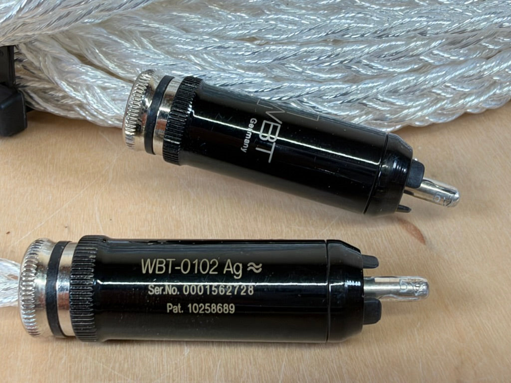 Kimber Kable TGDL 6 Meter RCA Digital/Analog Interconnects WBT-0102 Ag fittings
